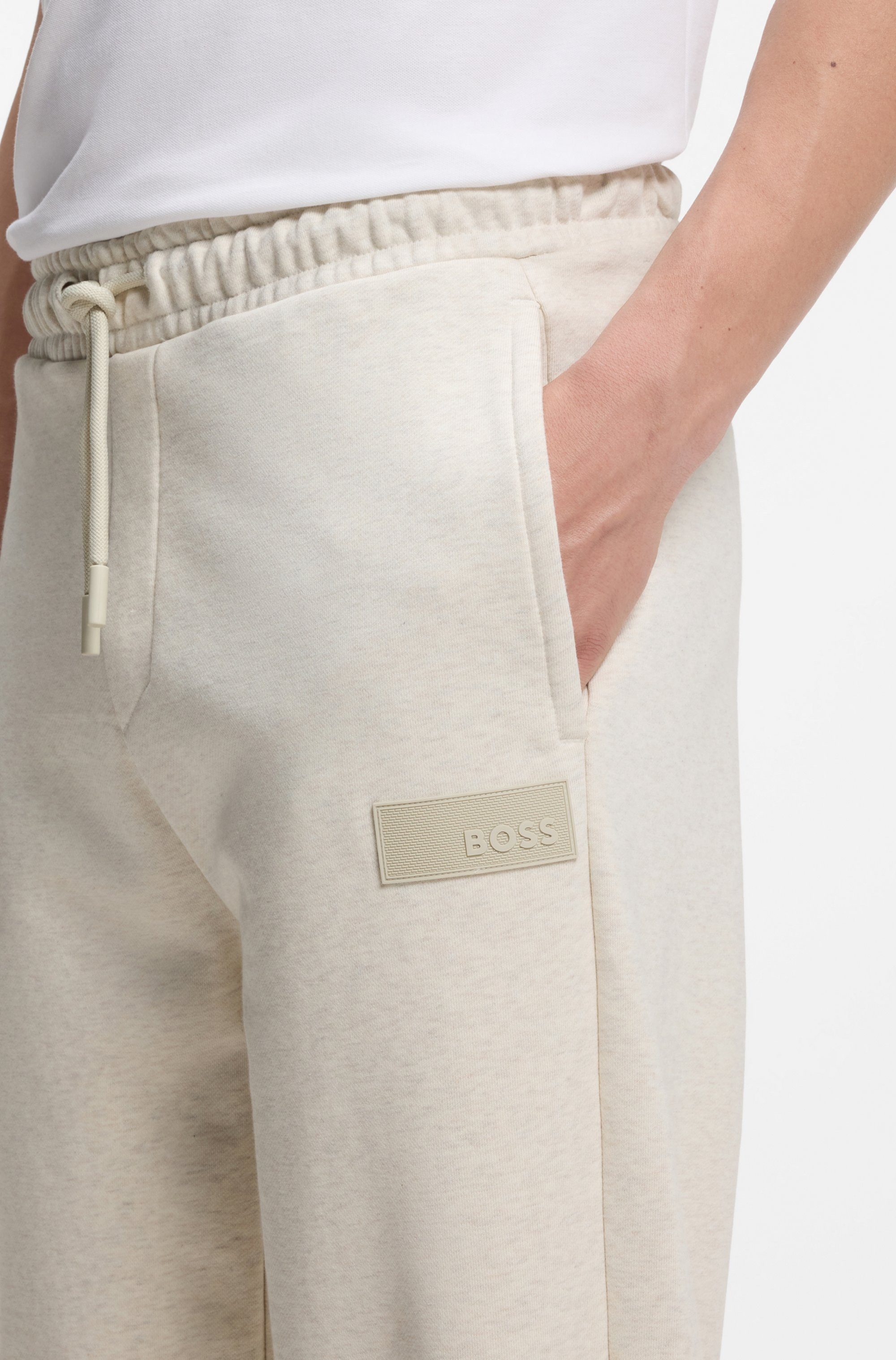 BOSS GREEN Sweathose elastischer Bund, Relaxed Fit, Baumwoll-Mix