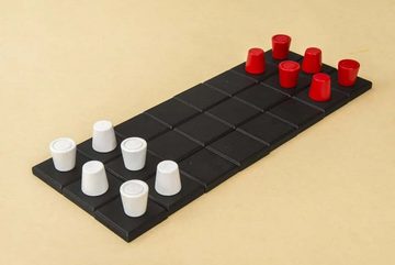 ROMBOL Denkspiele Spiel, Strategiespiel KARO - drei Strategiespiele für 2 Personen, Holzspiel