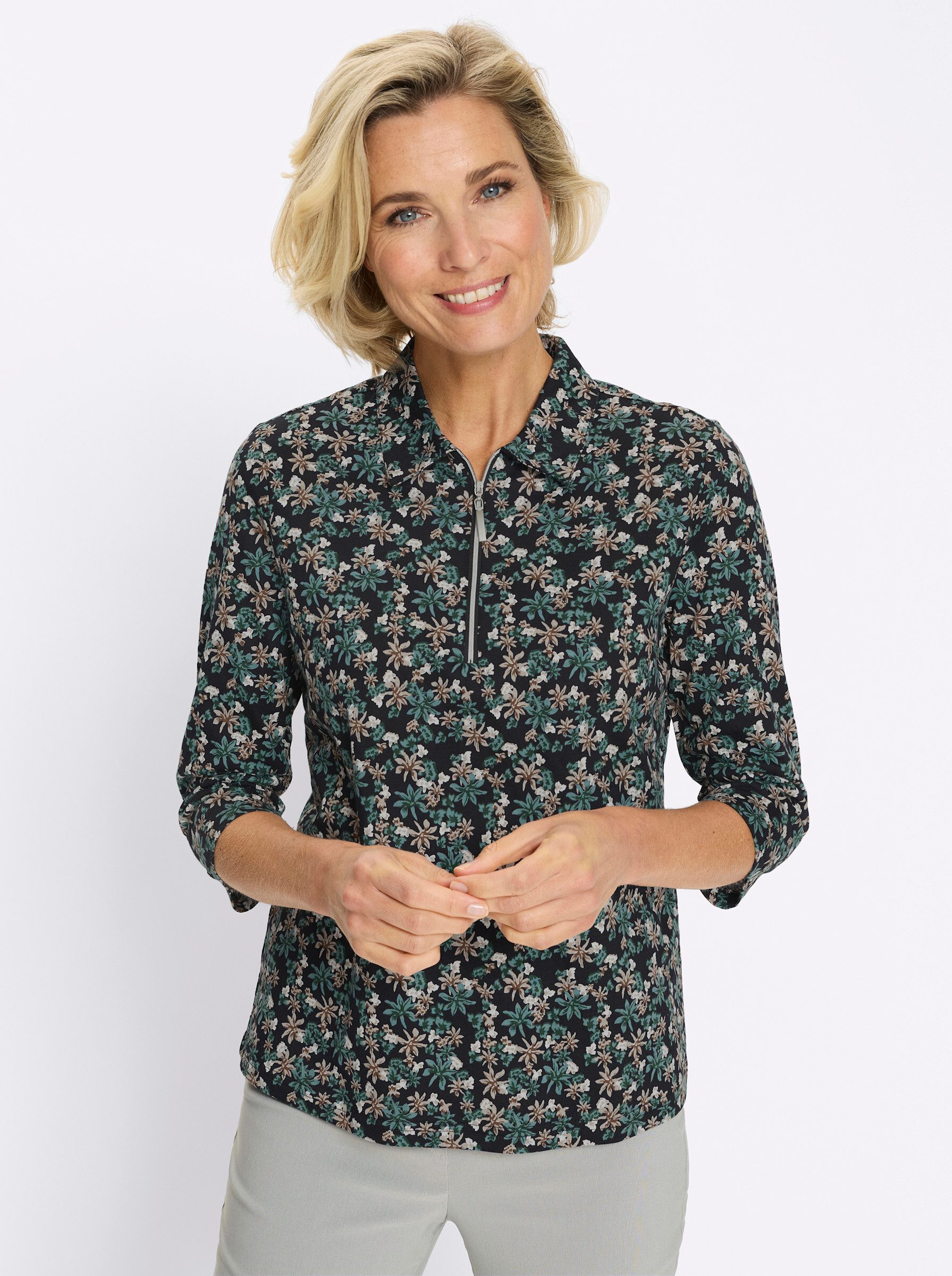 Sieh an! T-Shirt Poloshirt 3/4-Arm