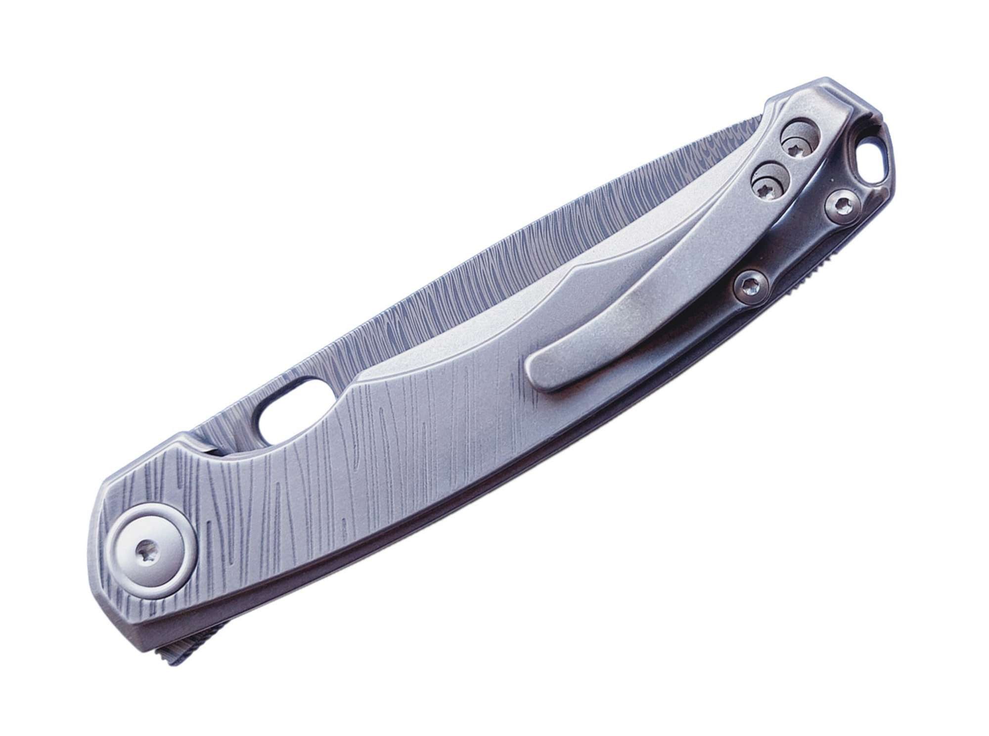 MKM Taschenmesser Taschenmesser Eclipse Titanium Damascus