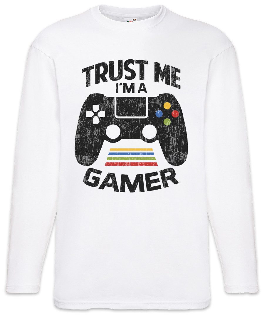 Urban Backwoods Langarmshirt Trust Me I'm A Gamer Langarm T-Shirt Gamer Gaming Games Pixel Retro (1-tlg) Arcade 8 16 Bit