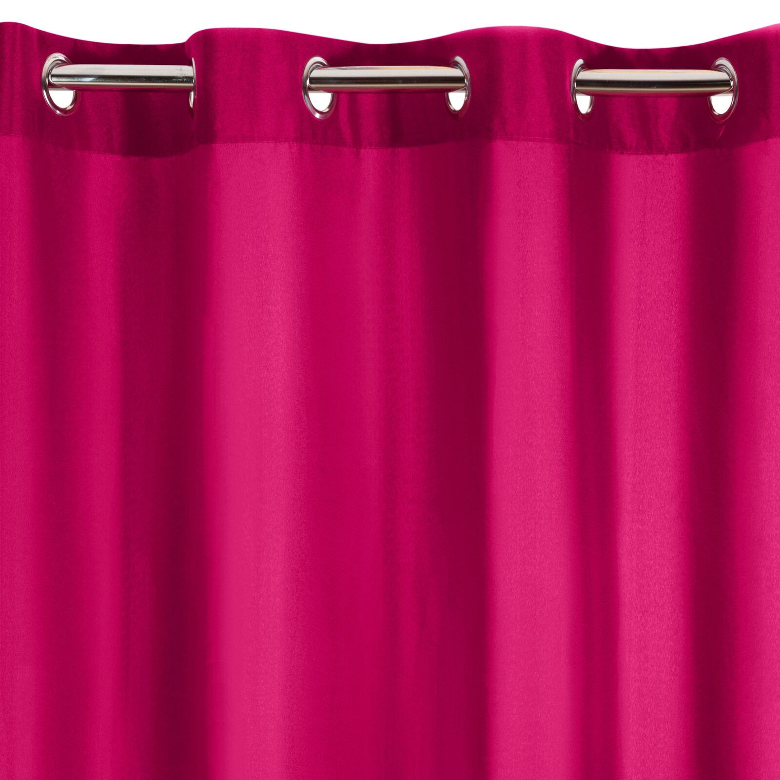 Eurofirany Vorhang Einfarbiger Vorhang – Blickdichter Stoff mit matter Oberfläche, Ösen, Satinbindung, pflegeleicht, 140 g/m² – 100 % Polyester – Bild 2 von 5