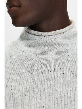 Esprit Strickpullover Pullover mit Stehkragen aus Wollmix