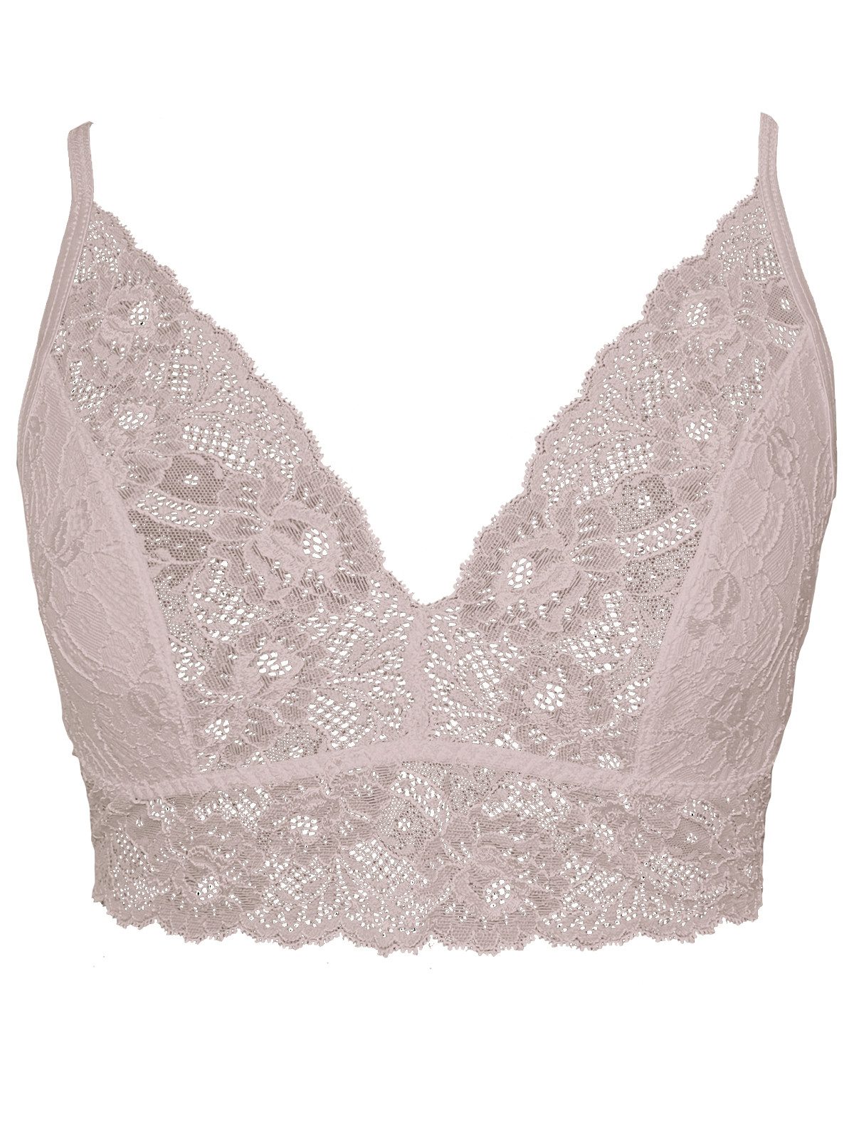 Pompadour Bustier 3er Pack Bustier Temptation (Packung, 3-tlg) genähte Cups, Floral, keine/nicht relevant, Spitze