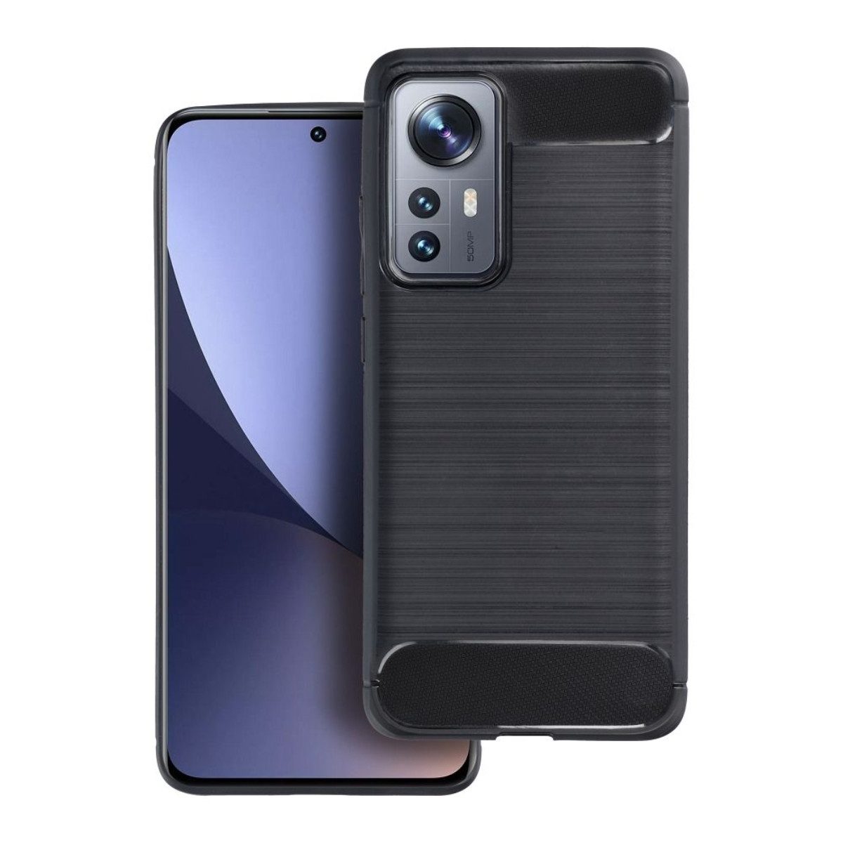 COFI 1453 Handyhülle Carbon Case Stoßschutz Kompatibel mit Motorola Edge 70 Schwarz 6,7 Zoll, Sportliches Carbon Design mit erhöhter Stoßabsorption