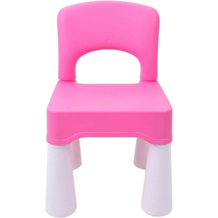 Jormftte Kinderstuhl Kunststoff Kinderstuhl Kinder Stuhl Blau von 43cm Sitzhöhe den für Drinnen und Draußen Langlebig und Leicht