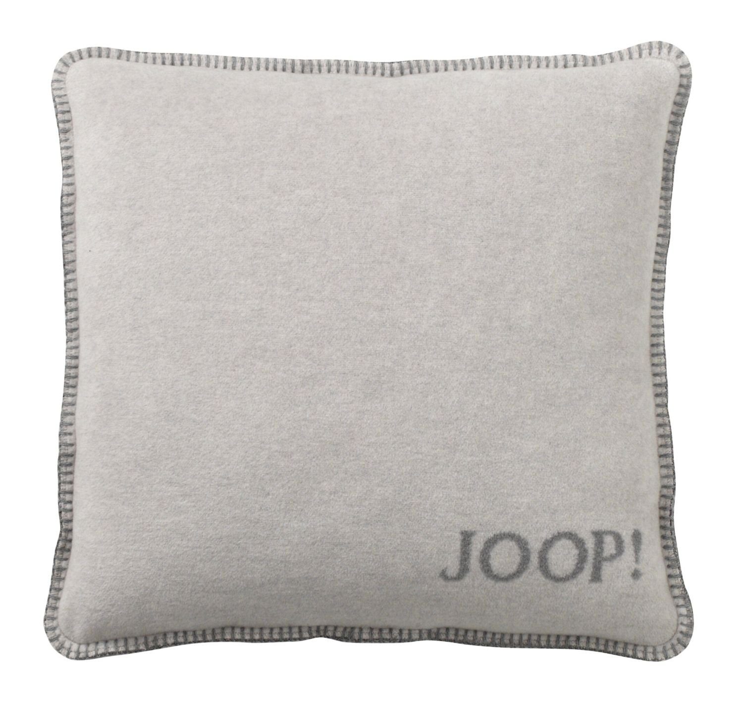 JOOP! Dekokissen JOOP! Uni-Doubleface Kissen mit Füllung 651136 rauch-graphit 50x50 cm