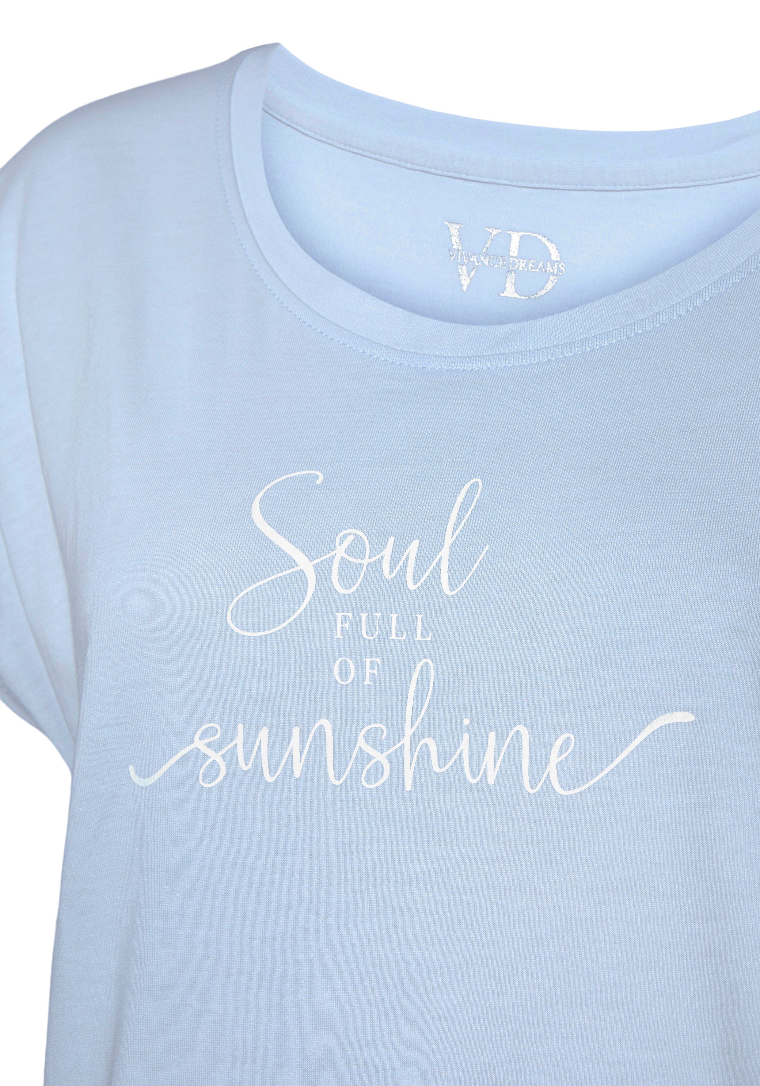 Vivance Dreams T-Shirt (1-teilig) mit Sommer-Statementdruck