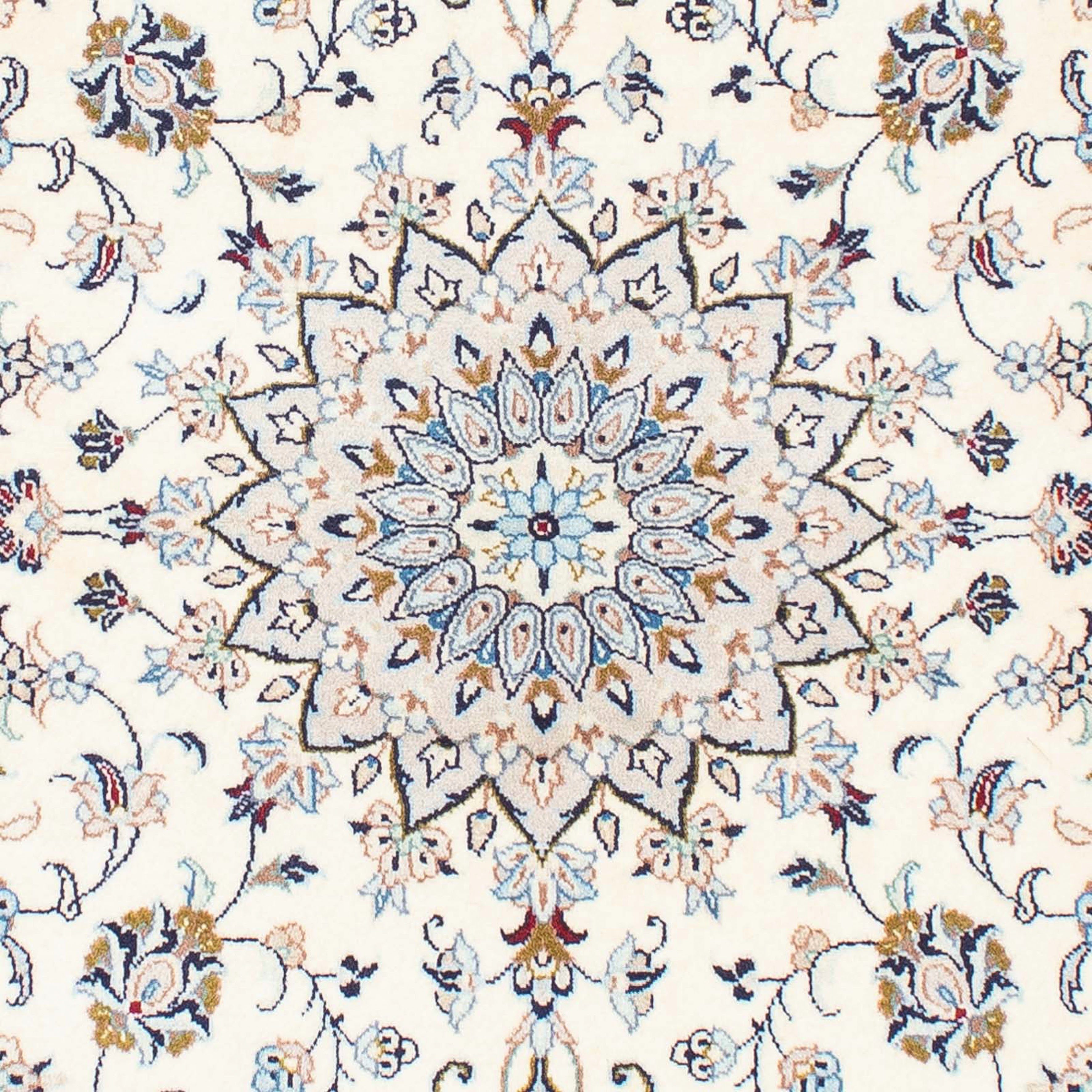 Orientteppich Perser - Keshan - rechteckig, beige, 215 Höhe: morgenland, mit Einzelstück Zertifikat Wohnzimmer, Handgeknüpft, 10 x - cm 138 mm