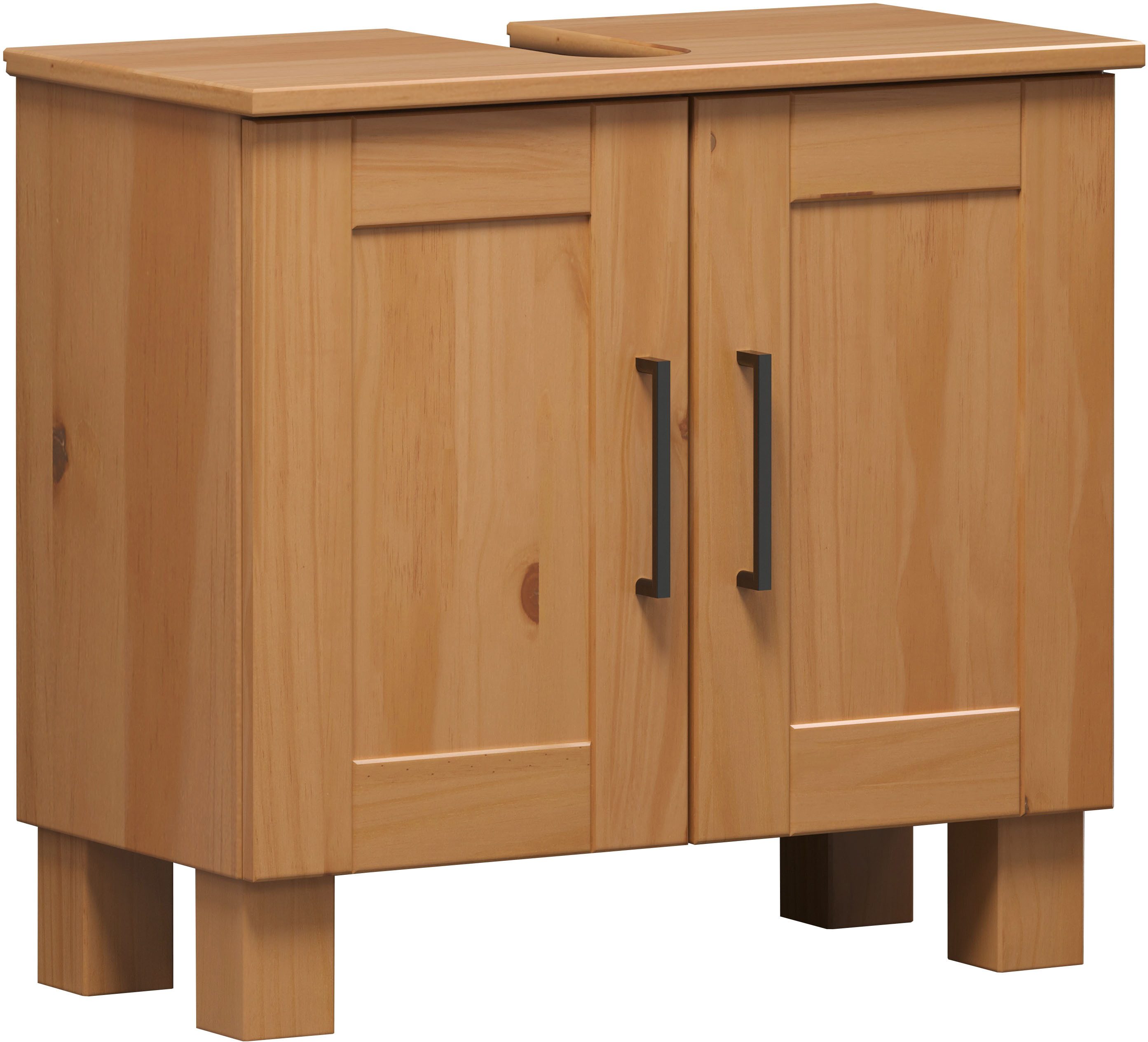 welltime Waschbeckenunterschrank Ulea (1-St) Waschtisch aus Massivholz mit günstig online kaufen