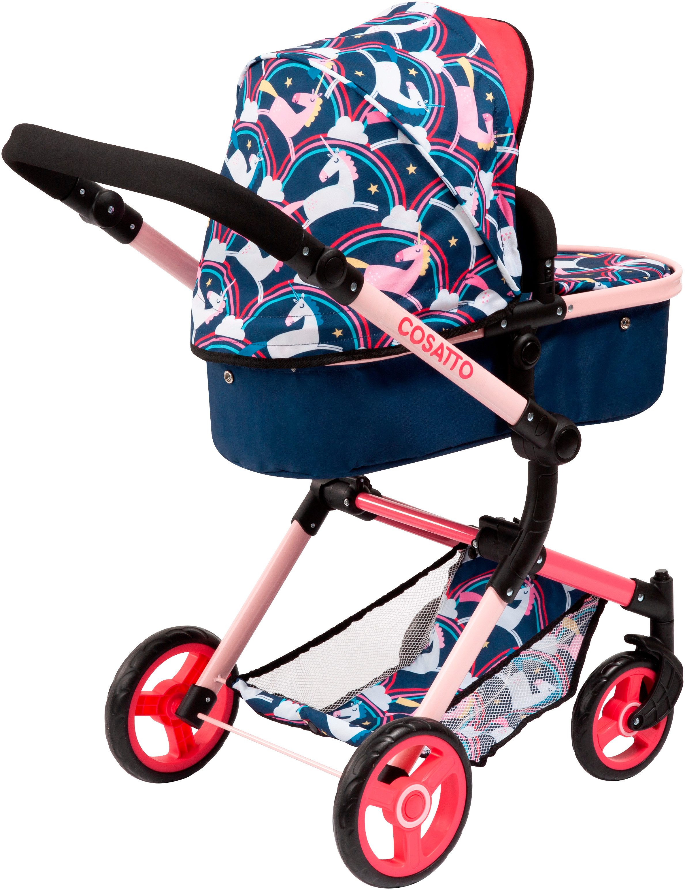 Bayer Puppenwagen Neo Vario Einhorn, mit farblich passender Tasche – Bild 2 von 5