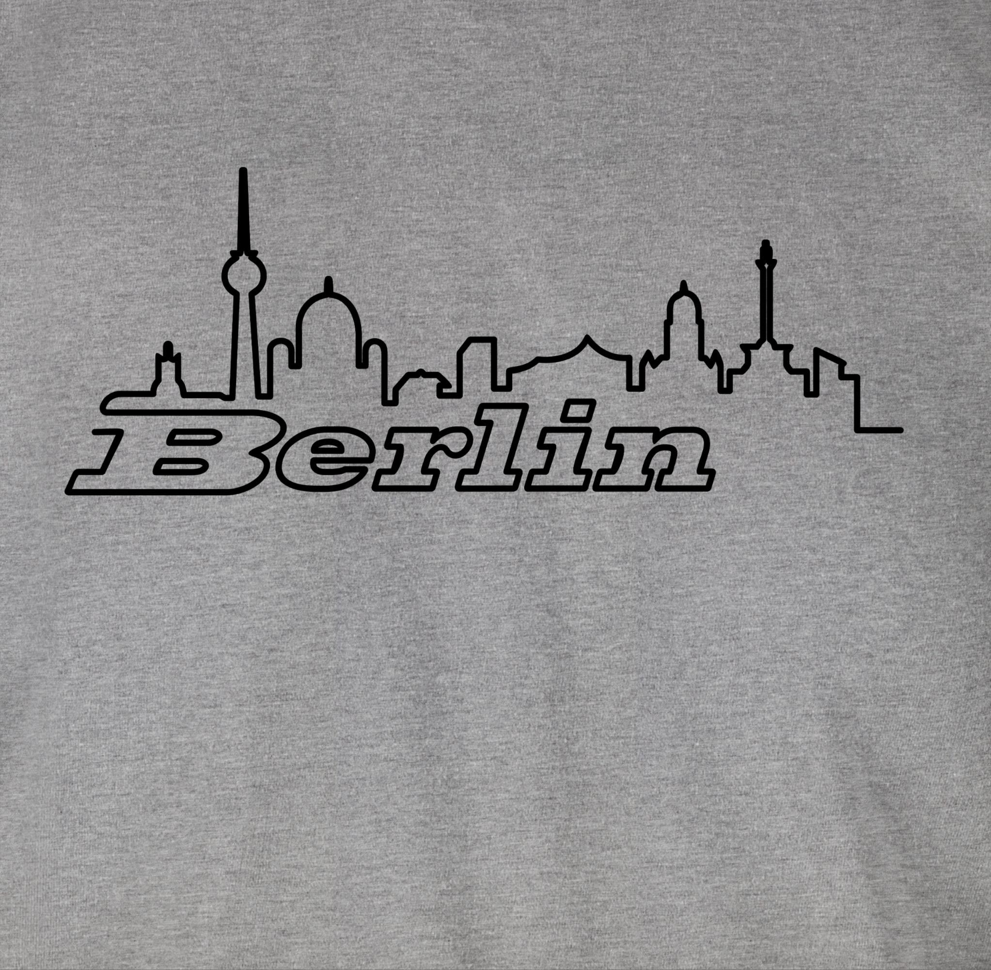 Damen Shirts Shirtracer T-Shirt Berlin Skyline - Skyline - Damen Premium T-Shirt (1-tlg) mit Print, Druck, Symbol / Logo, mit Fr