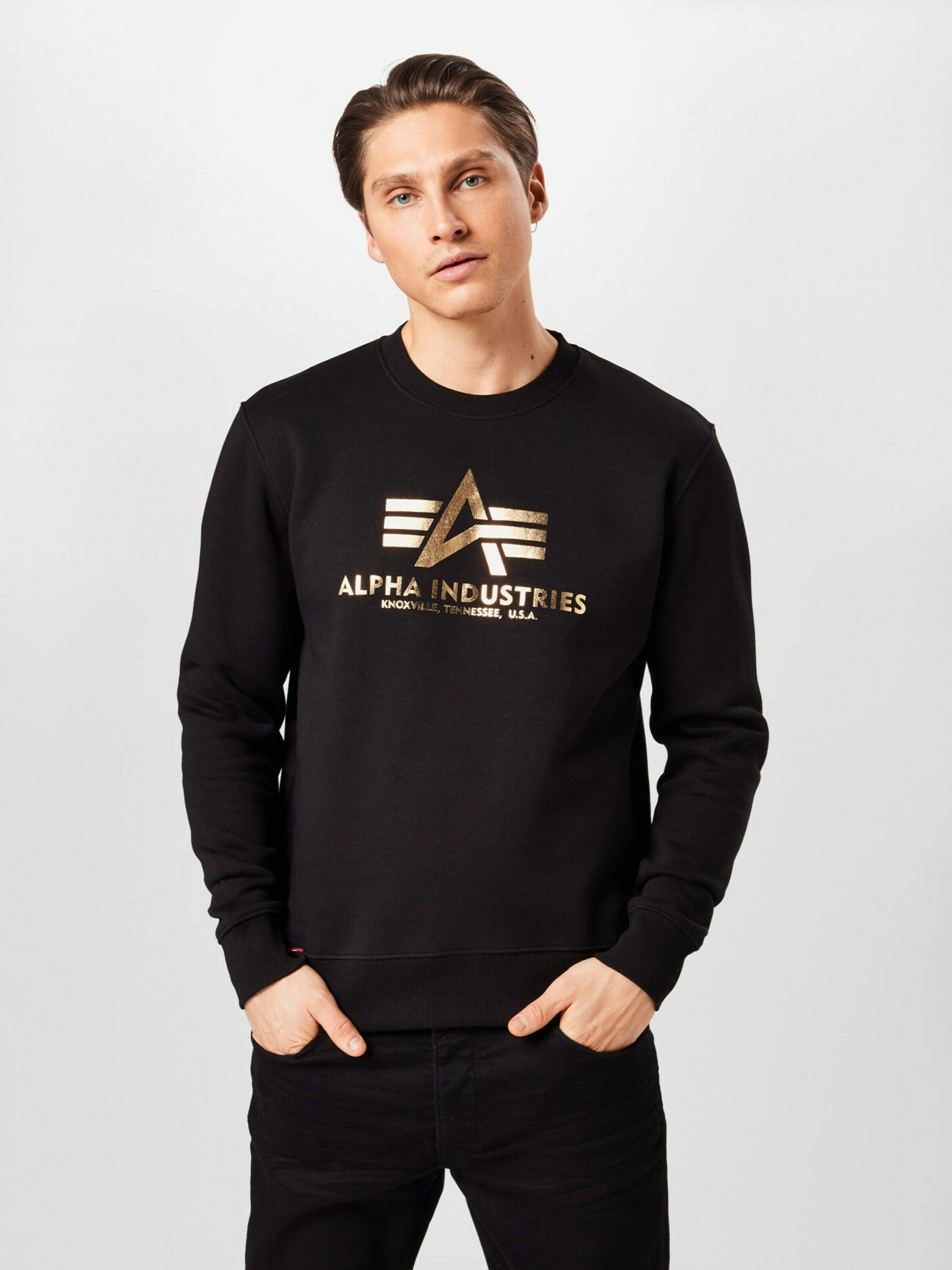 Industries (1-tlg) gold black/yellow Alpha Sweatshirt