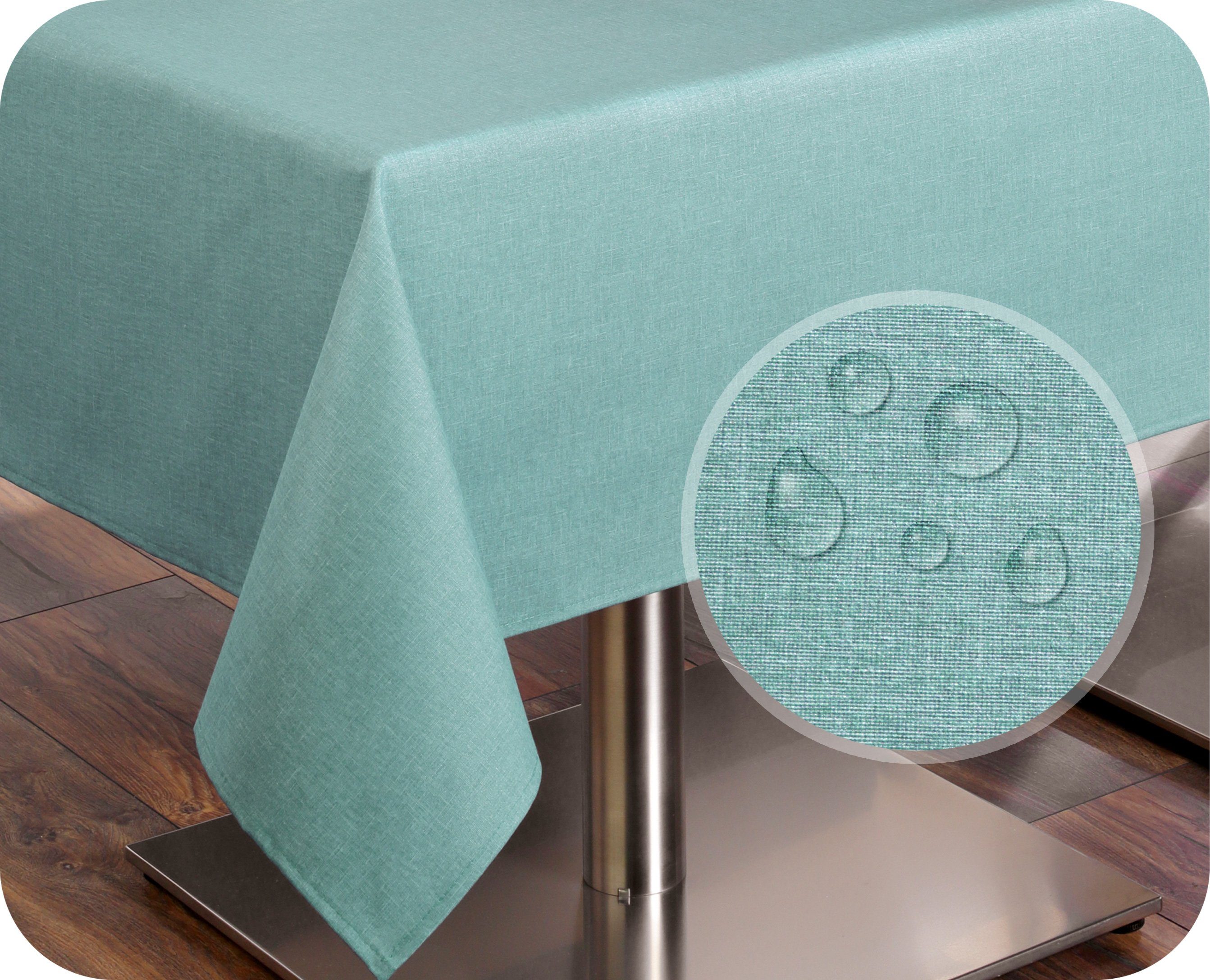 Beautex Tischdecke Tischdecke Tischläufer Leinen Struktur aus Baumwolle abwischbar (1-tlg)