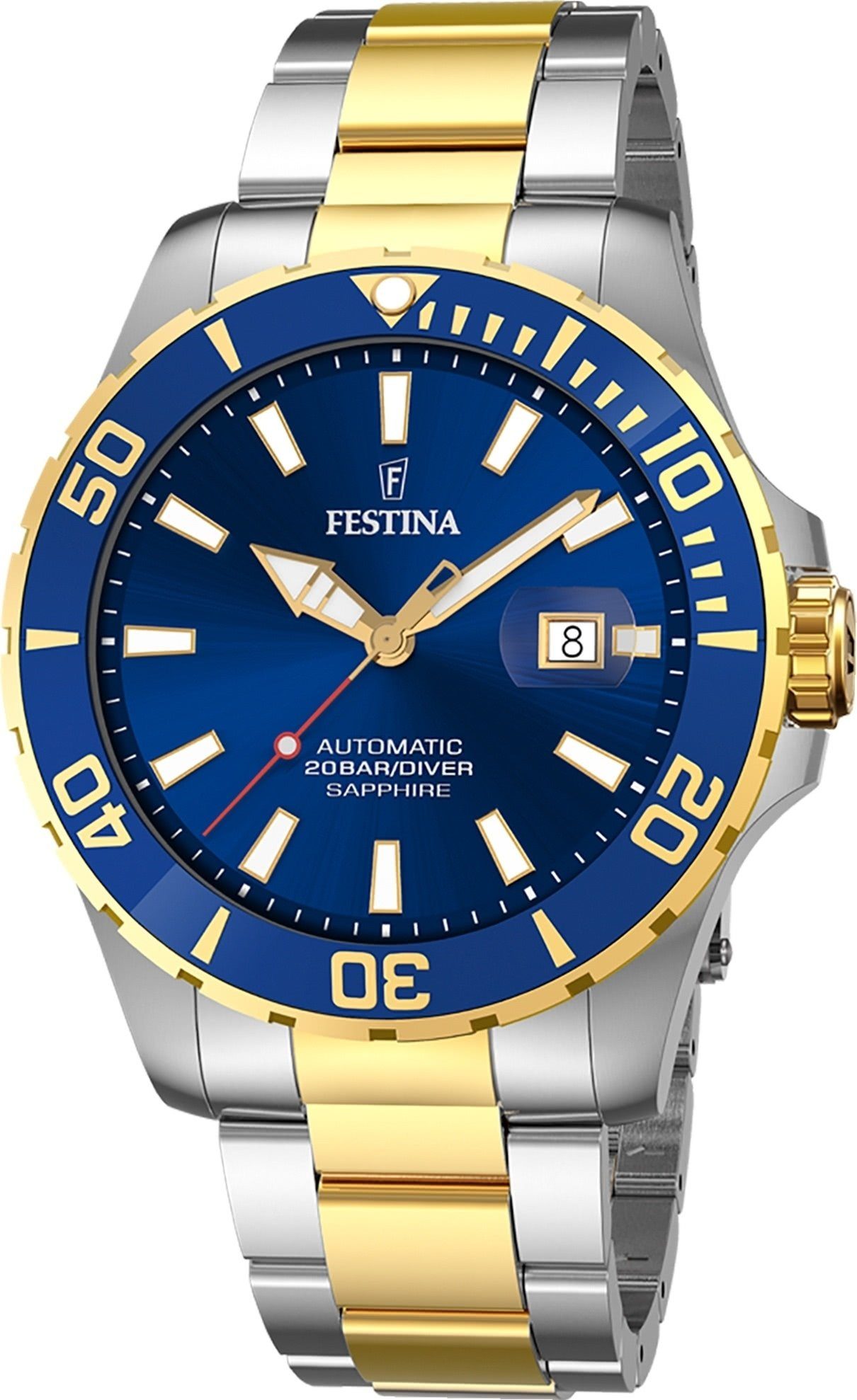 Festina Quarzuhr Festina Herrenuhr Automatik, (Analoguhr), Herren Armbanduh günstig online kaufen