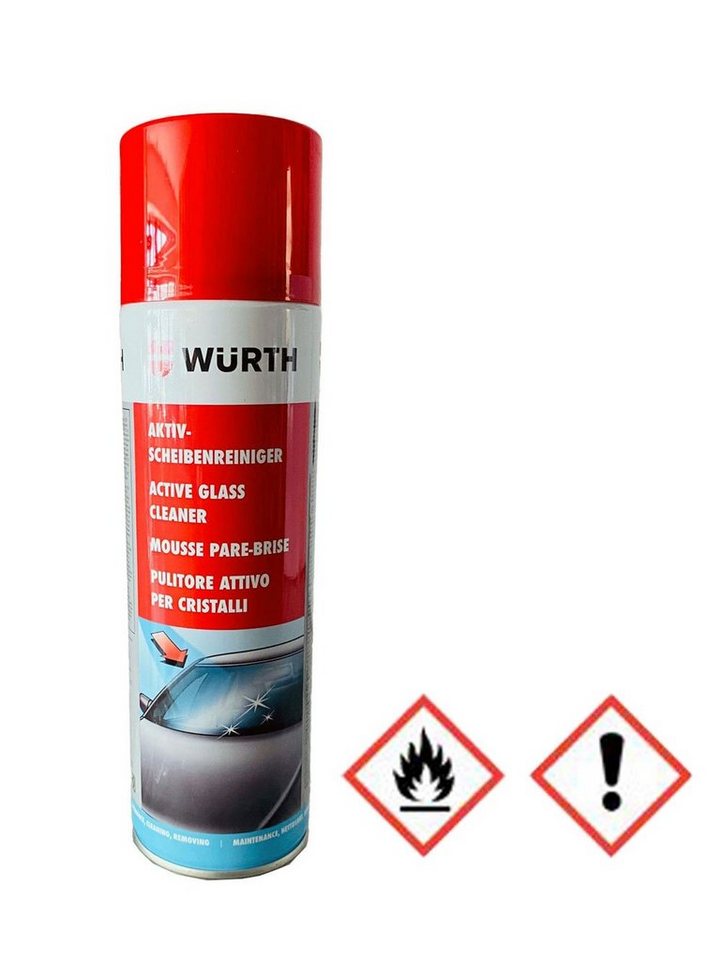 Würth Umluftmodul Würth Aktiv Scheibenreiniger Reinigungsaktiv 500 ml,  farblos, silikonf