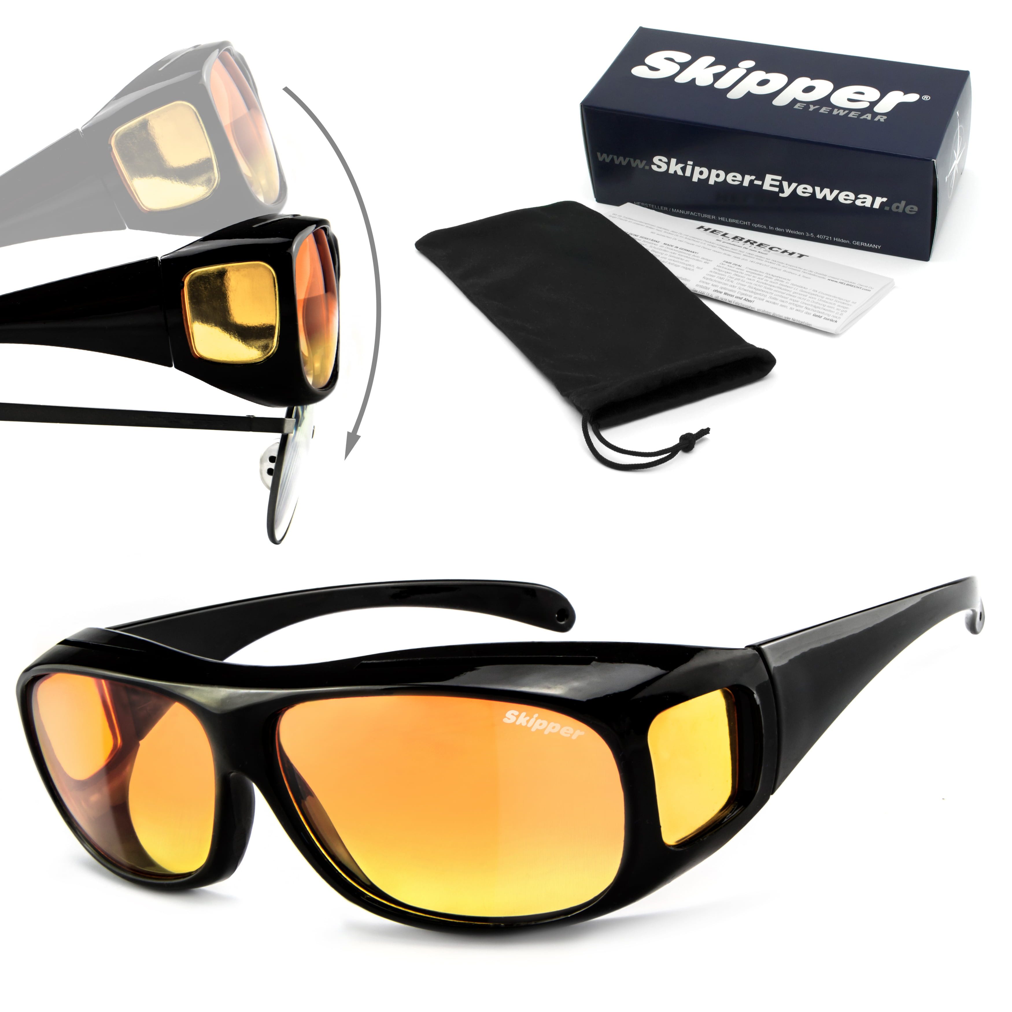 SKIPPER - polarized eyewear Sonnenbrille Skipper 14.0 Überbrille