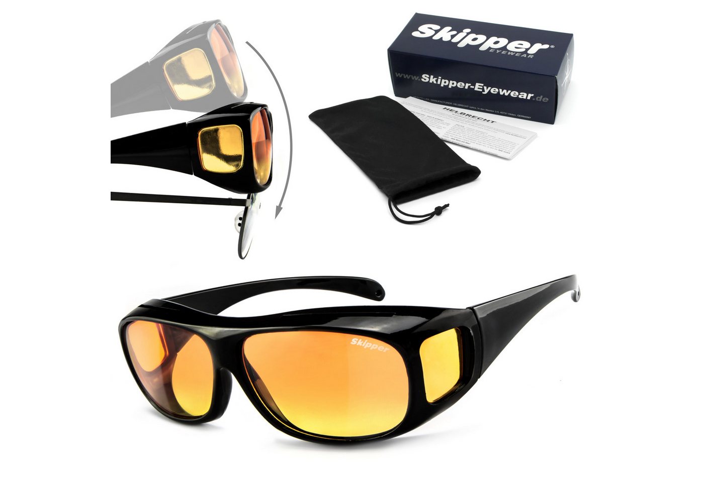 SKIPPER - polarized eyewear Sonnenbrille Skipper 14.0 Überbrille