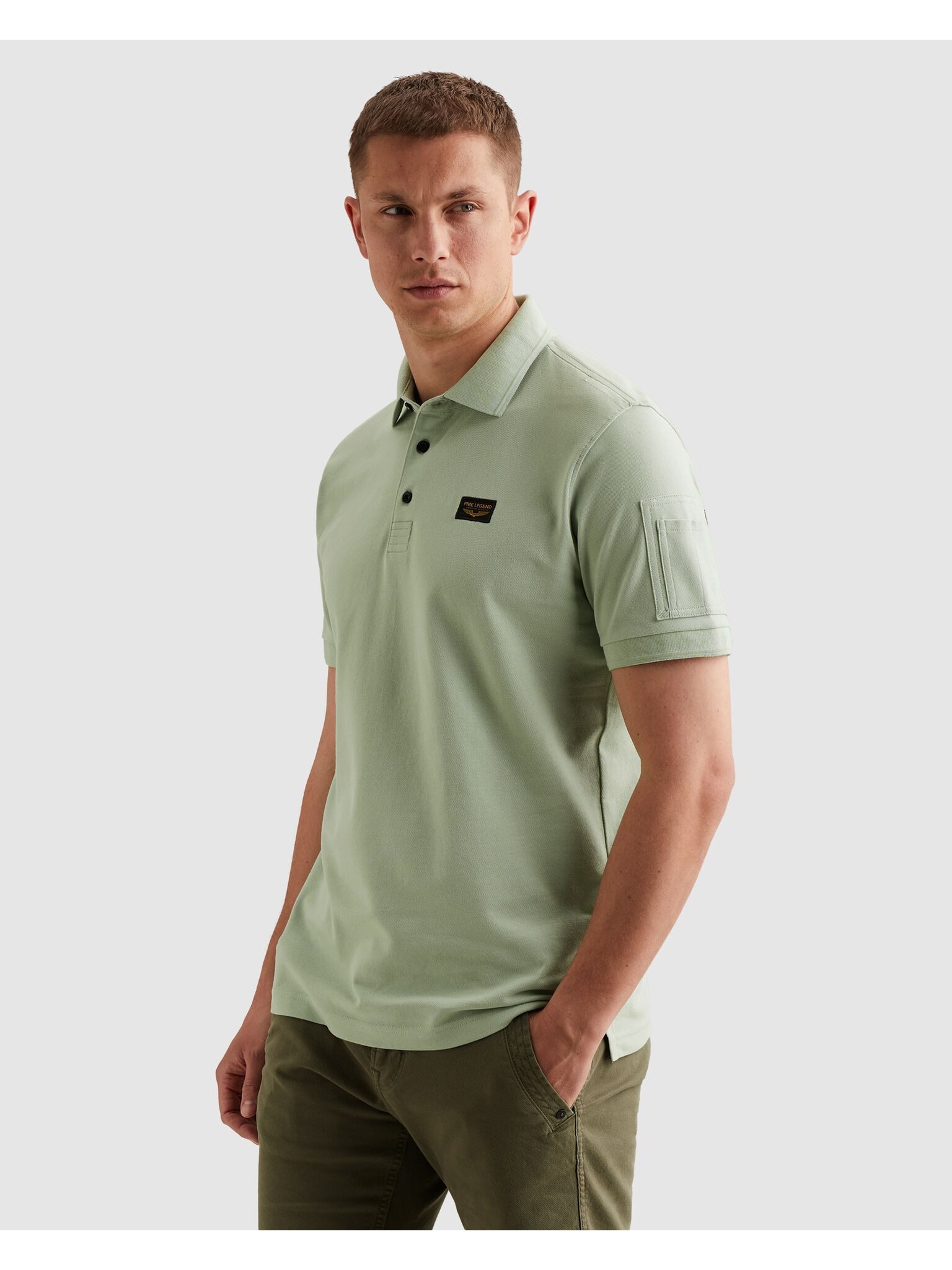 PME LEGEND Poloshirt mit Logostickerei – Bild 2 von 5