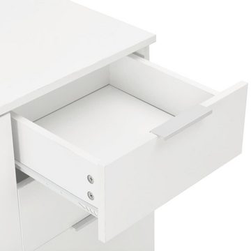 vidaXL Sideboard Sideboard Hochglanz-Weiß 71x35x80 cm Holzwerkstoff (1 St)