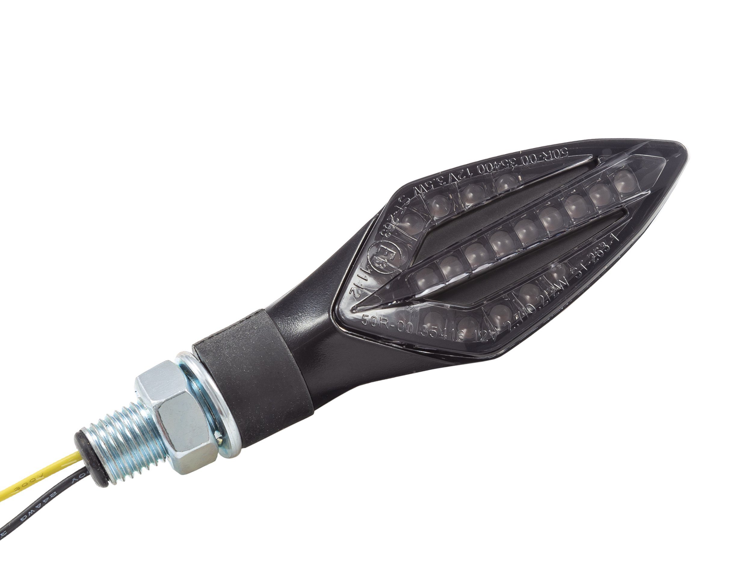 ZIEGER Blinker LED-Blinker TRIDENT sequenziell schwarz getöntes Glas E-geprüft