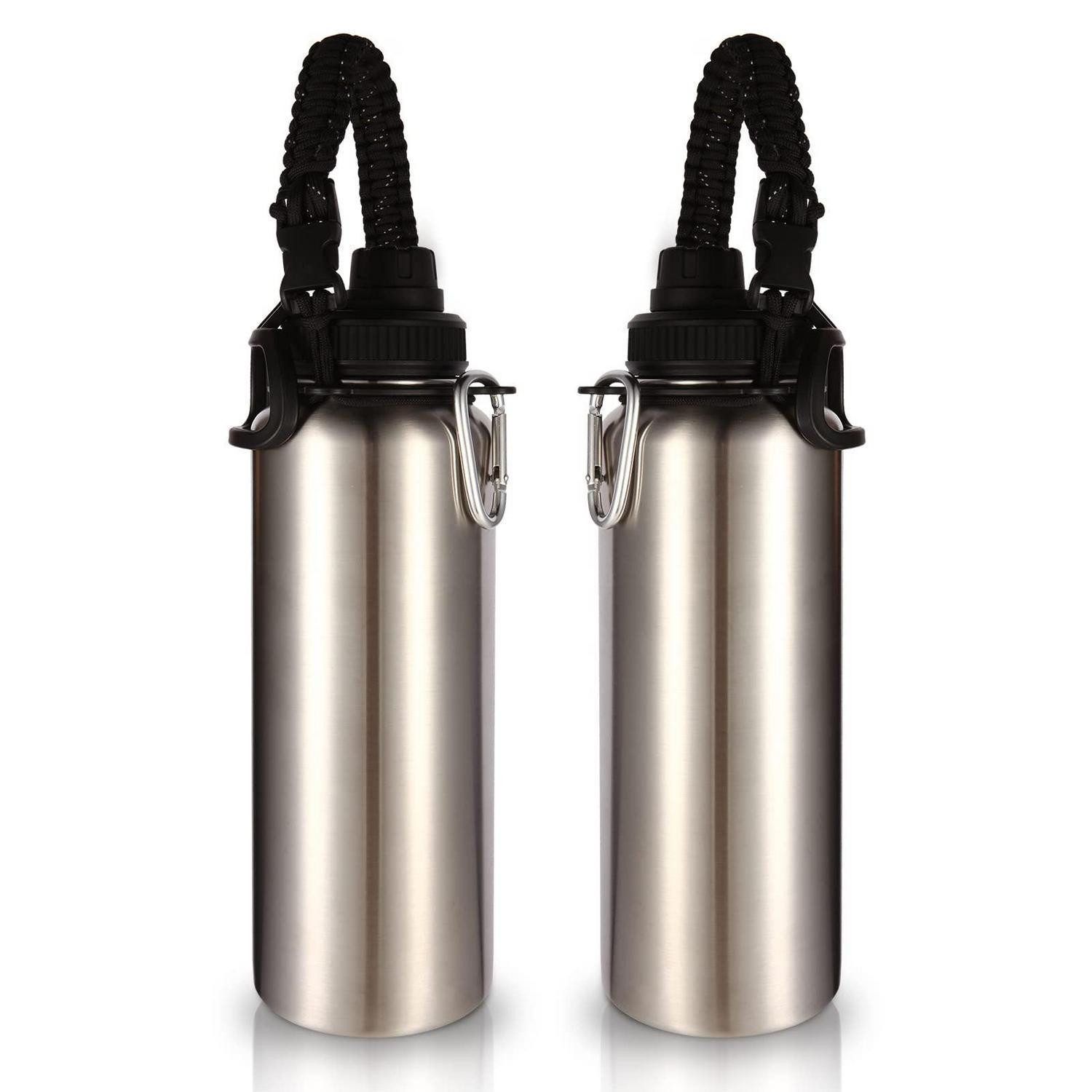 LuxusKollektion Isolierflasche Trinkflasche Edelstahl 1.2L Vakuum-Isoliert 2er-Set