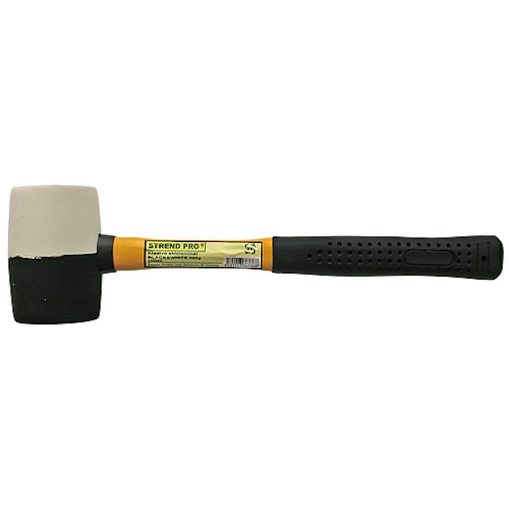 0,9 kg Gummigriff Hammer PROREGAL® mit Gummihammer Metallstiel