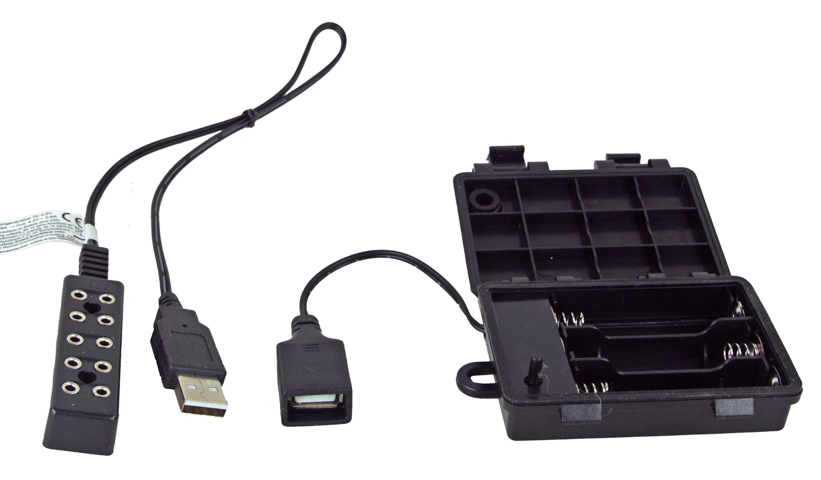 dekoprojekt Krippen-Zubehör LED-Batteriebox mit USB-Anschluss und Timerfunktion (1 St), Weihnachten