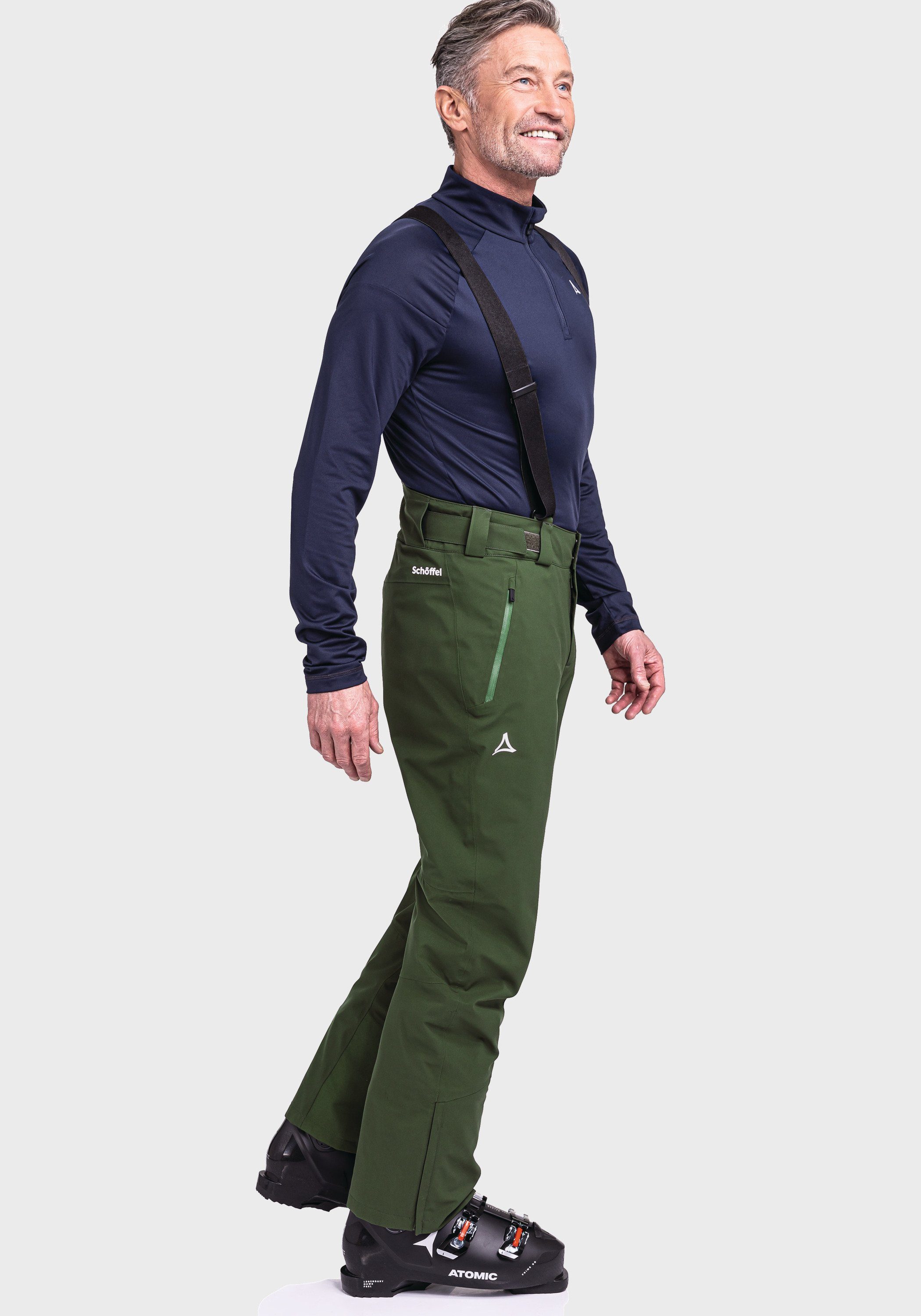 Schöffel Latzhose grün M Weissach Ski Pants