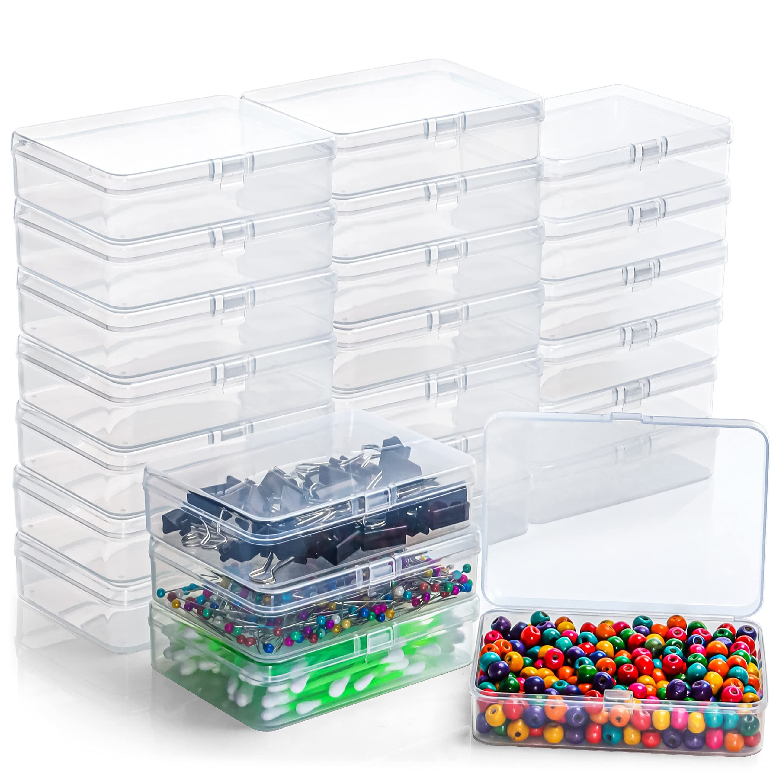 Belle Vous Aufbewahrungsbox Kleine Plastikboxen - 24er Set - L11 x B8,5 x H günstig online kaufen