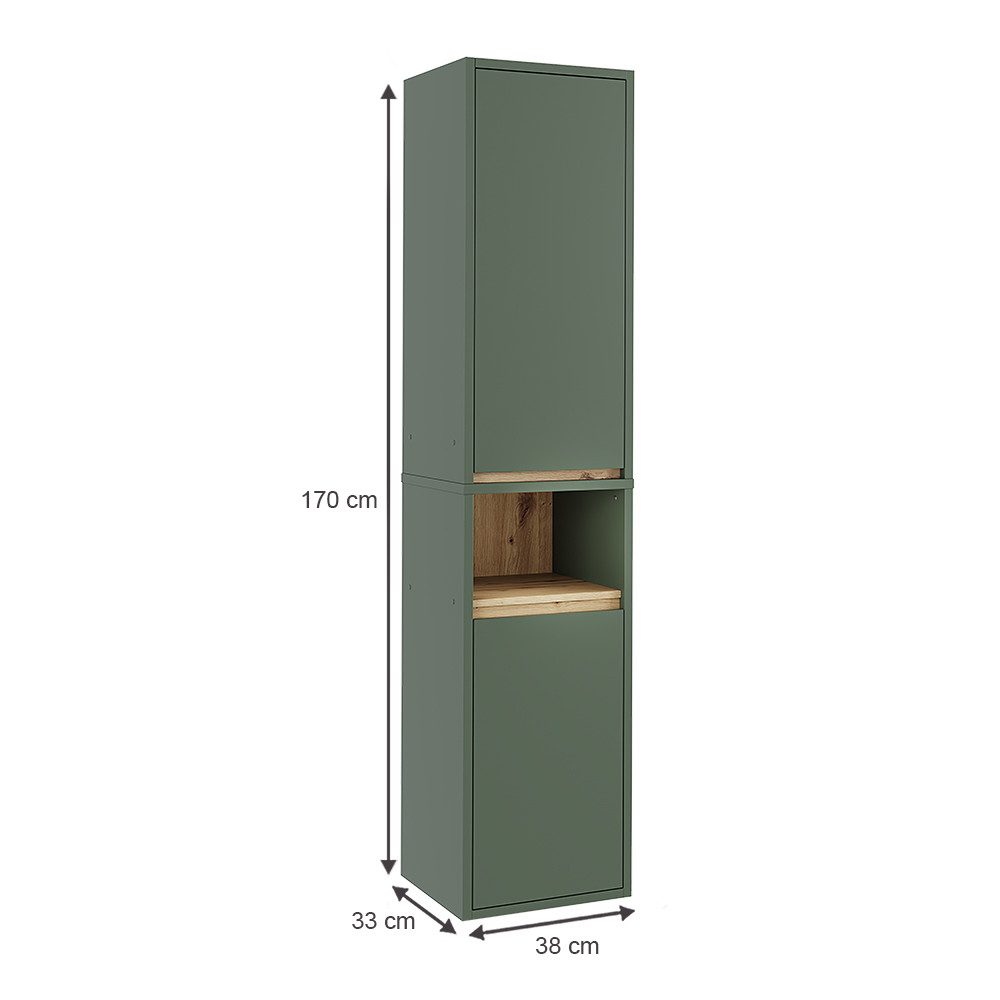 Vicco Hochschrank Viola, Grün/Artisan, 38 x günstig online kaufen