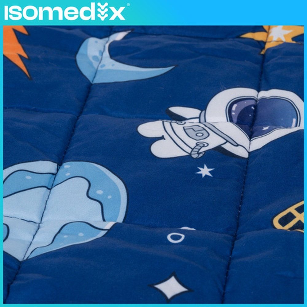 ISO TRADE Gewichtsdecke Kinder-Gewichsdecke 4 kg 100x150 cm, Füllung: Glasperlen, Bezug: Polyester, hypoallergene, geräuschlose Füllung, sanften Druck ohne Verr – Bild 5 von 5