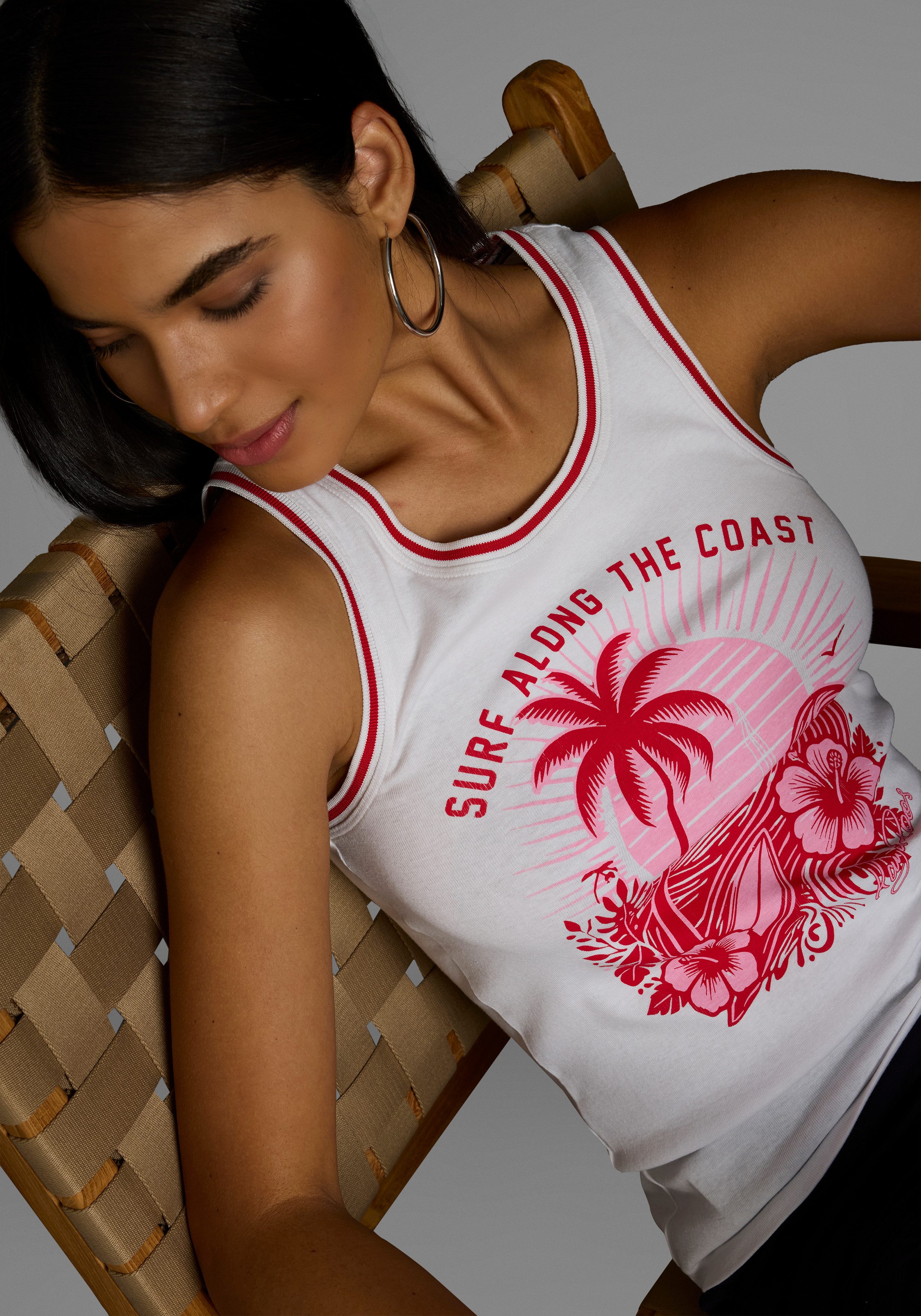 KangaROOS Tanktop mit collem Sommer-Logo-Print