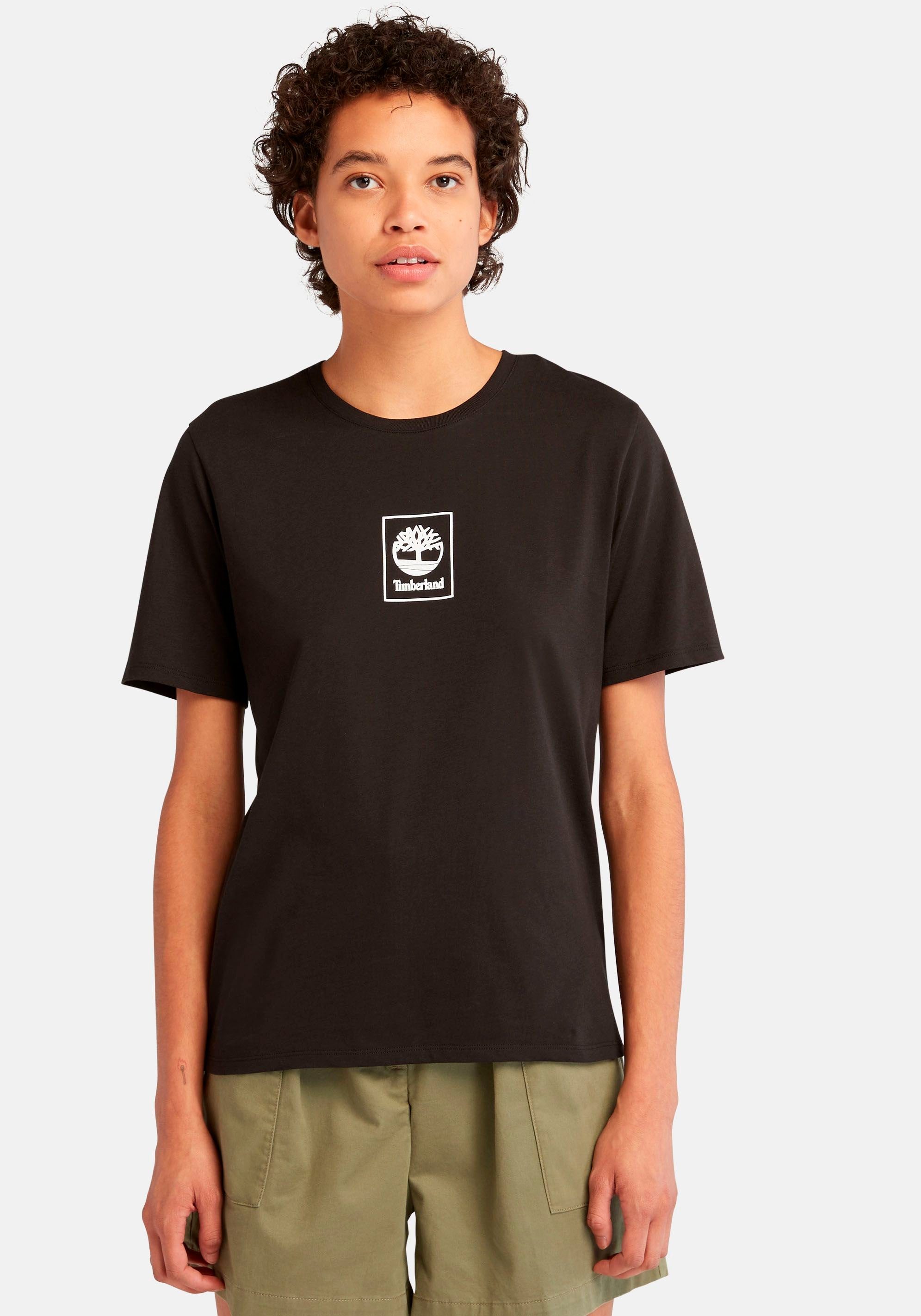 TEE LOGO Logodruck Timberland mit REGULAR STACK T-Shirt schwarz