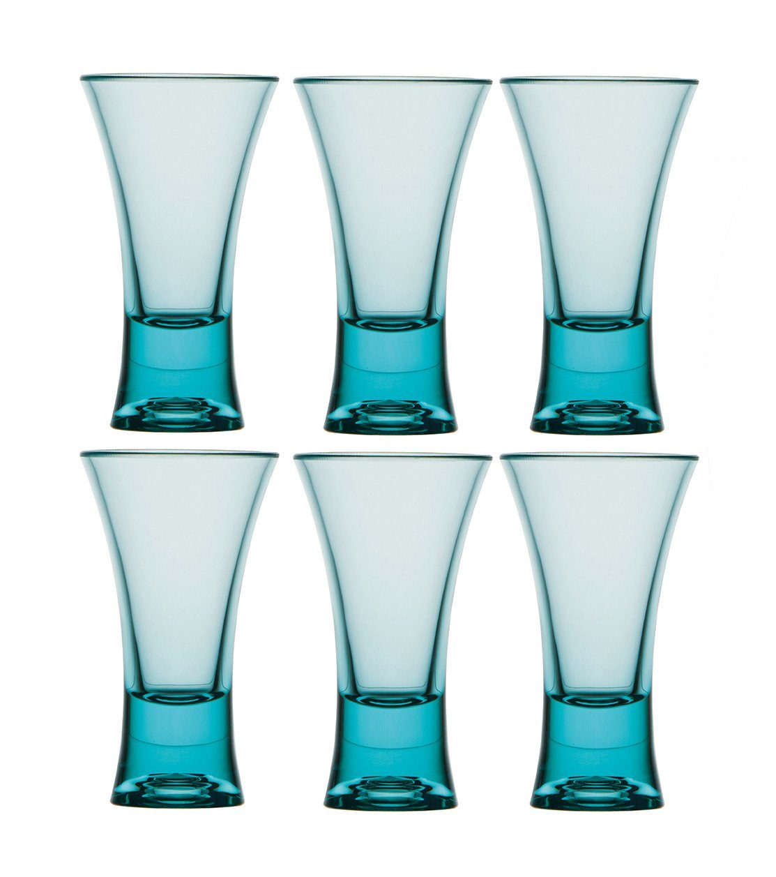 Marine Business Schnapsglas Schnapsglas Set 6 Stück, unzerbrechlich - Türkis, Tritan