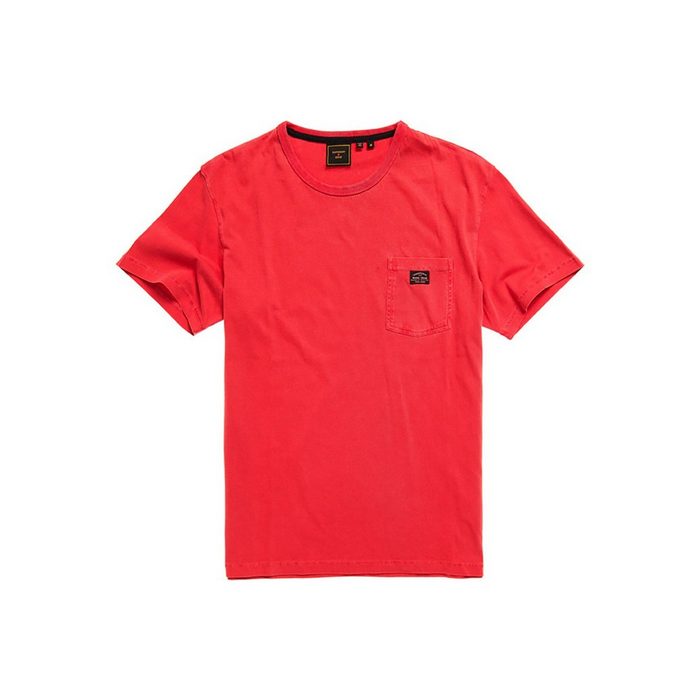 Superdry T-Shirt Superdry T-Shirt Herren GMT DYE BOX FIT TEE Rouge Red