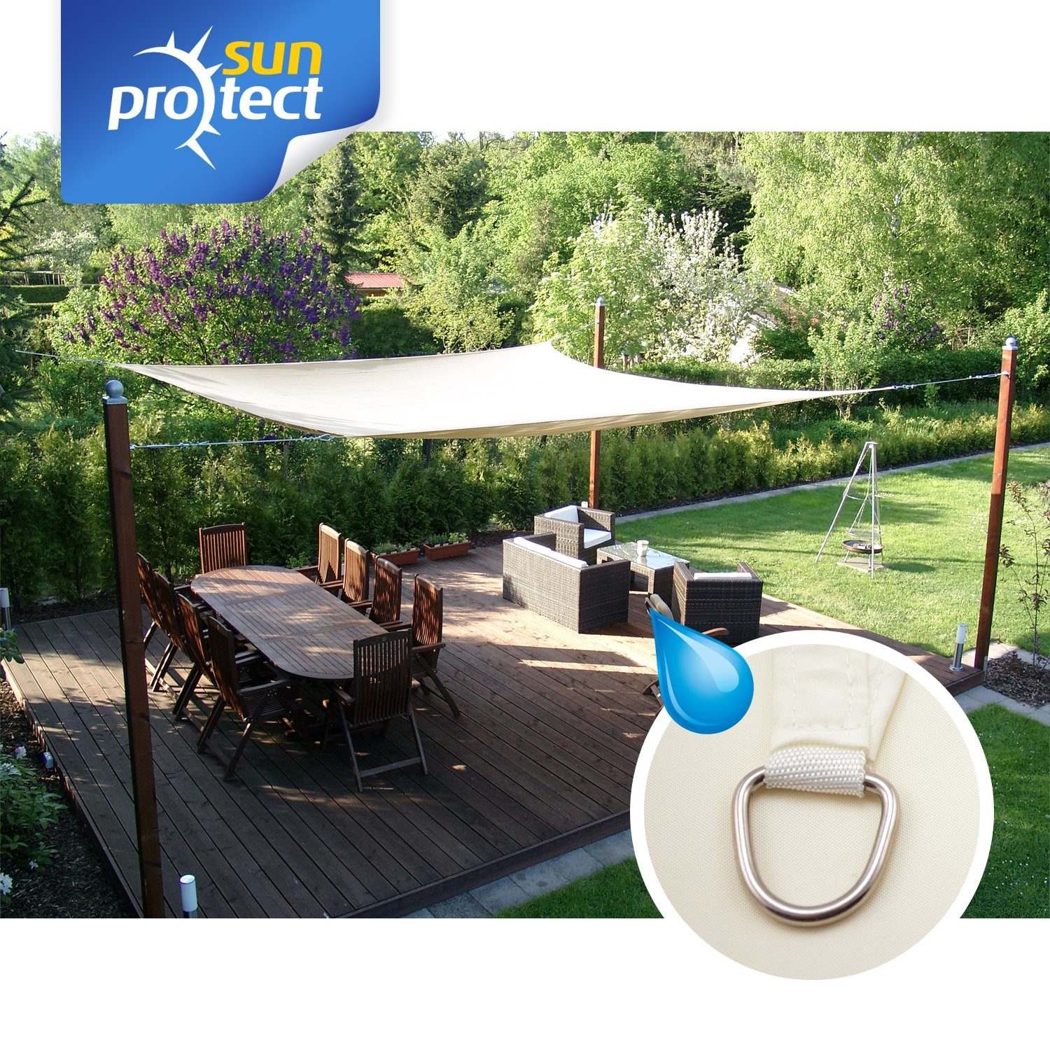 sunprotect Sonnensegel 4,5 x 3,5 m günstig online kaufen
