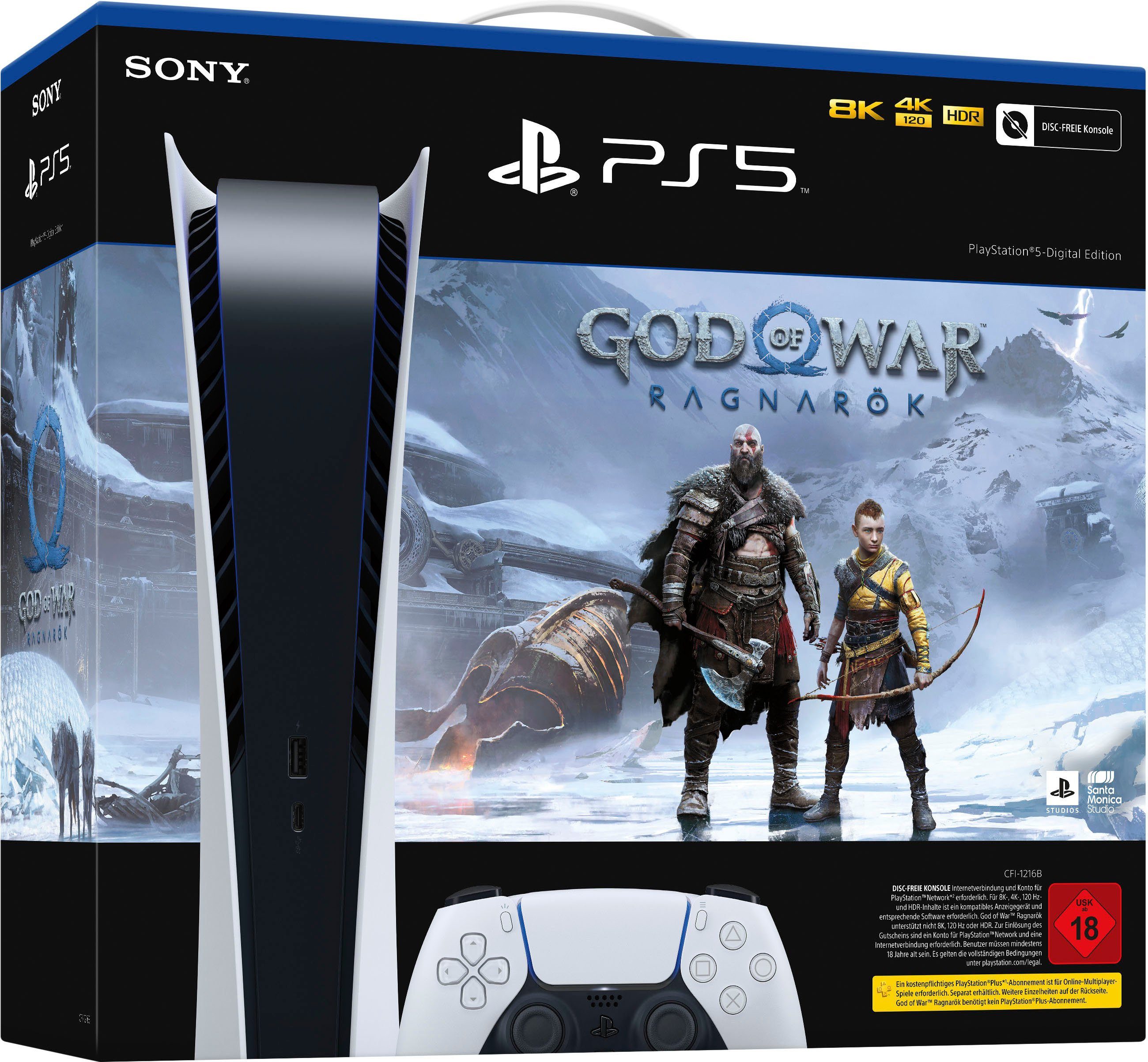 PlayStation 5 -Digital Ragnarök Edition, inkl. Code) War of (Download God