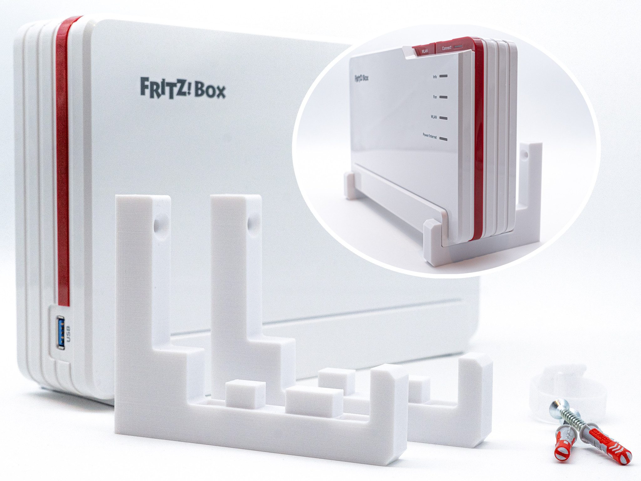 kikuo Halterung Wandhalterung für Fritz!Box 5690 Pro Fiber Router