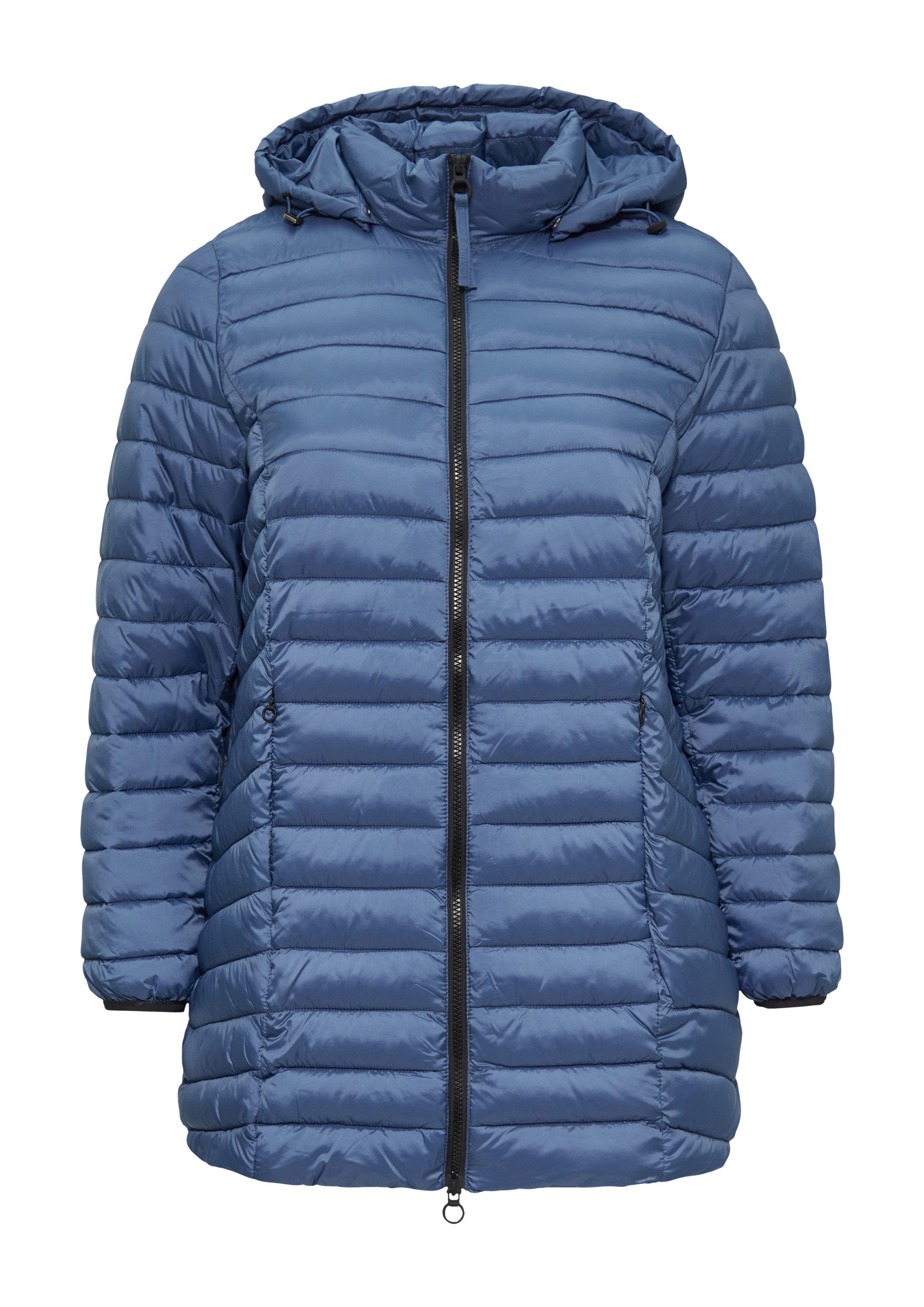 s.Oliver Winterjacke Outdoor-Jacke Steppjacke mit Logo-Kapuze günstig online kaufen