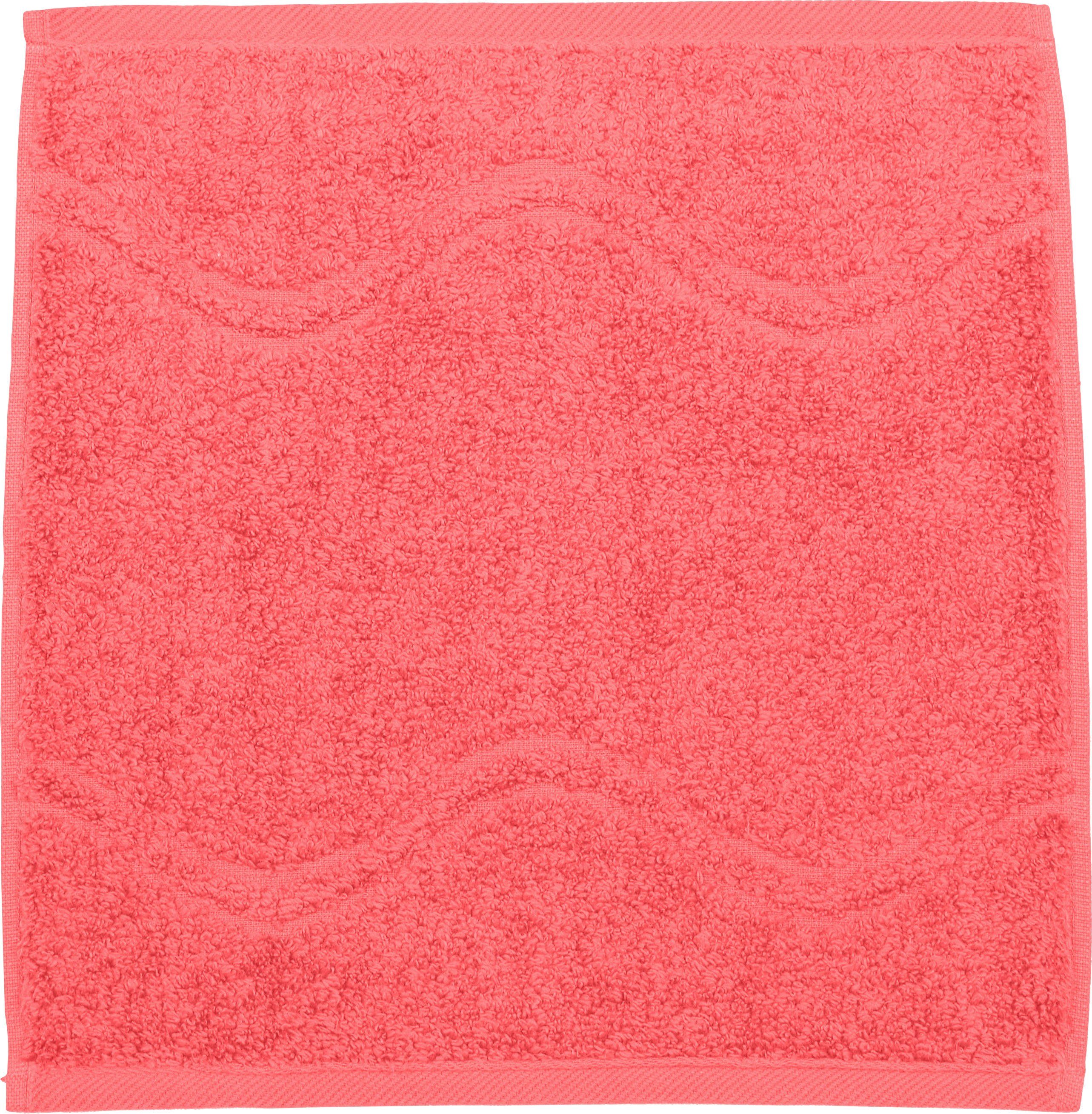 Wellen-Bordüre ROSS (6-tlg), Seiftuch Cashmere mit flamingo feeling