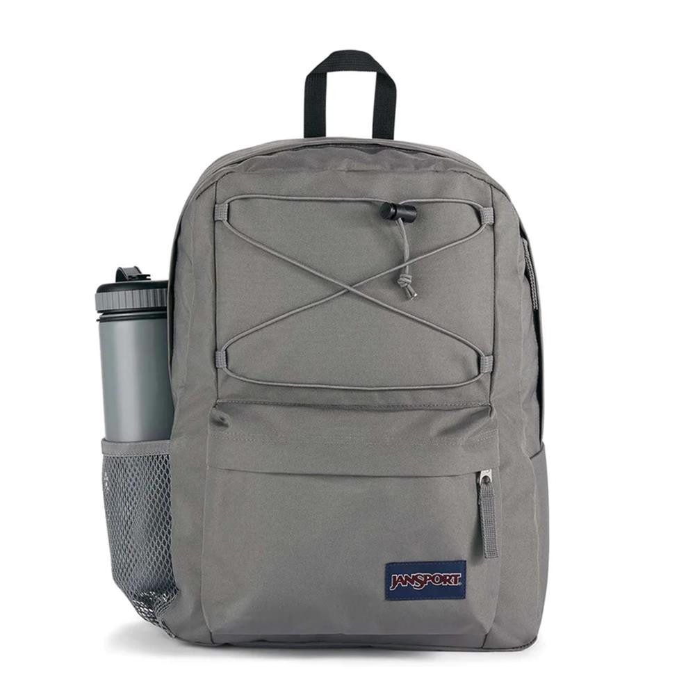Jansport Tagesrucksack Flex Pack Rucksack 26 L mit 15-Zoll-Laptopfach & Flaschenfach (Laptoprucksack, 1 Flex Pack Rucksack mit Laptop- und Flaschenfach), Laptopfach, Flaschenfach, Frontorganizer, Kordelzug-System