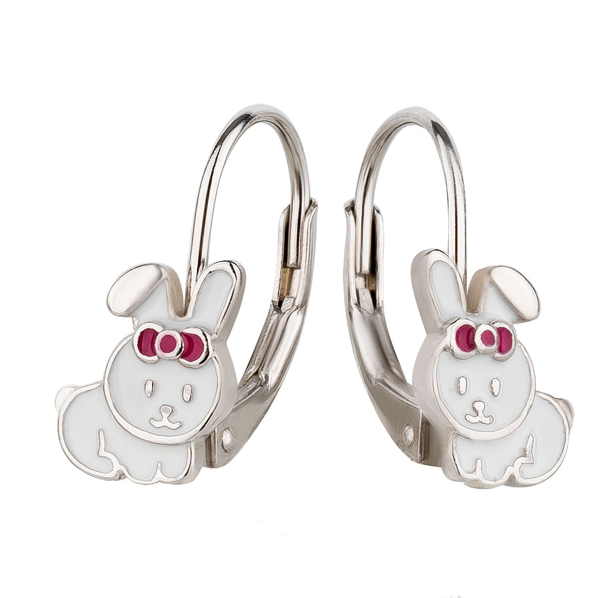 schmuck23 Paar Ohrhänger Kinder Ohrringe 925 Silber, Sterling Mädchen Silber Schmuck Ostern Hase