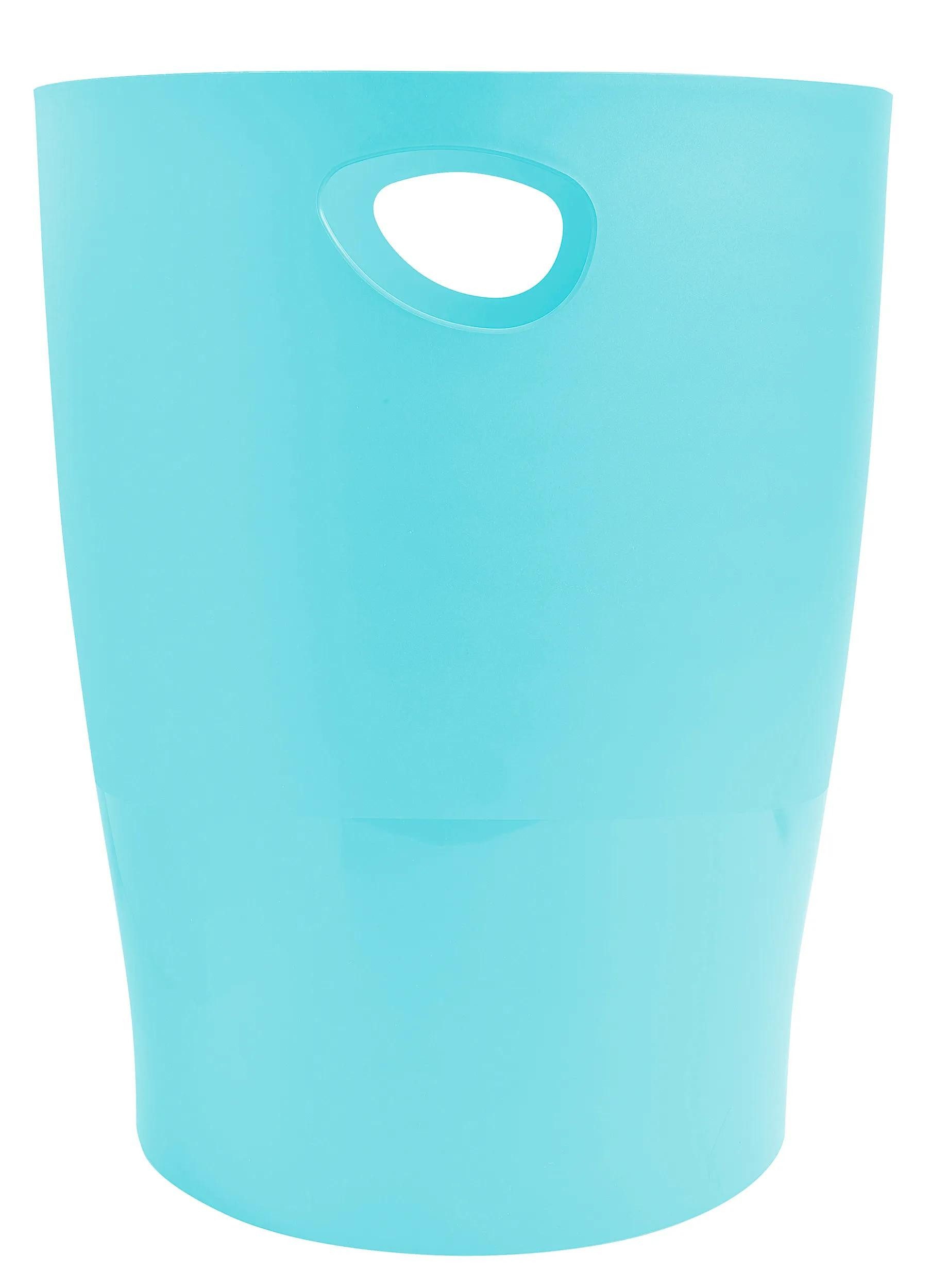 EXACOMPTA Papierkorb 8x Papierkorb Ecobin, 15 Liter, Aquarel - Pastellgrün - 45363D, Papierkorb