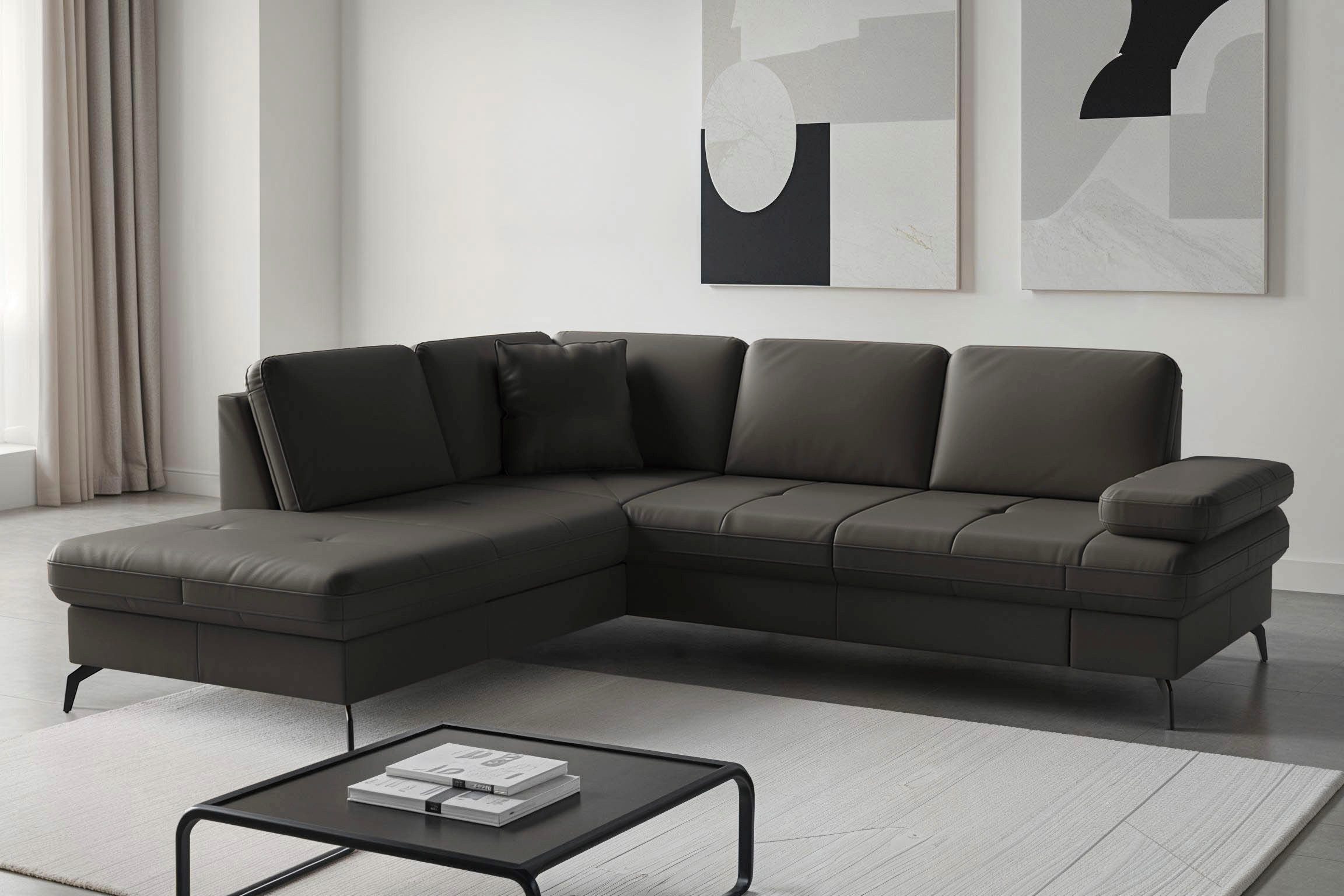 sit&more Ecksofa Morris Jubi, Ottomane, Breite 238 cm, mit Armteilfunktion, wahlweise mit Schlaffunktion