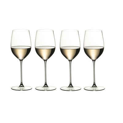 RIEDEL Glas Weinglas Veritas Viognier Chardonnay 4er Set, Kristallglas