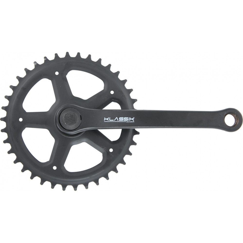 Pieper Fahrradkurbel KRG Stahl Schwarz 4-Kant Werkzeug für Kurbeln 170 mm