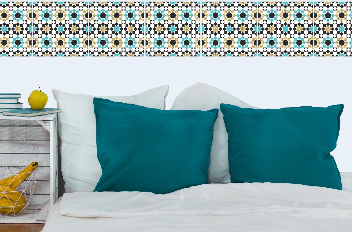 queence Fliesenaufkleber Mosaik Muster (12 St), Stickerfliesen, selbstklebe günstig online kaufen