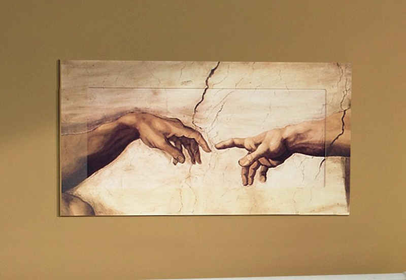 Home affaire Wandbild »Hände«, von Michelangelo, 100/50 cm