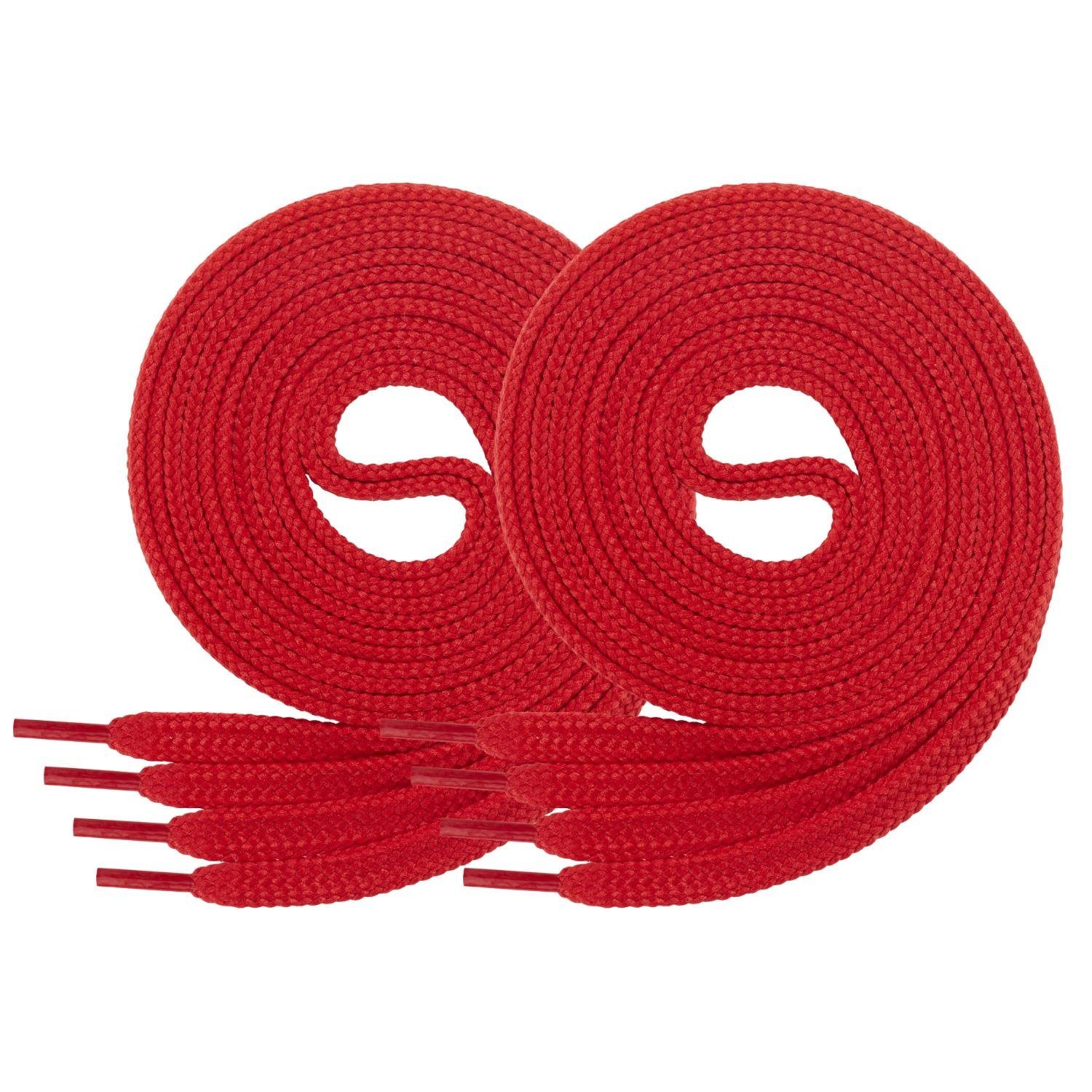 Schnürsenkel 2 Paar - Schnürsenkel flach 8mm breit reißfest aus Polyester